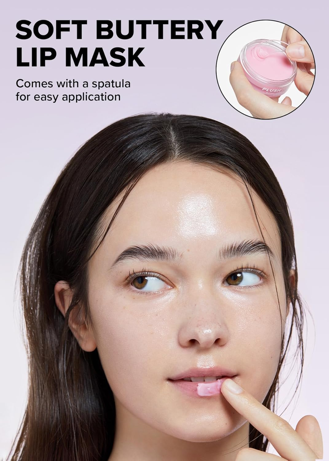 I Dew Care Buttery Vitamin C Lip Sleeping Mask | Plush Party Glass Lip Moisturizing Balm, with Cocoa Butter for Dry Lips, 0.42 Oz