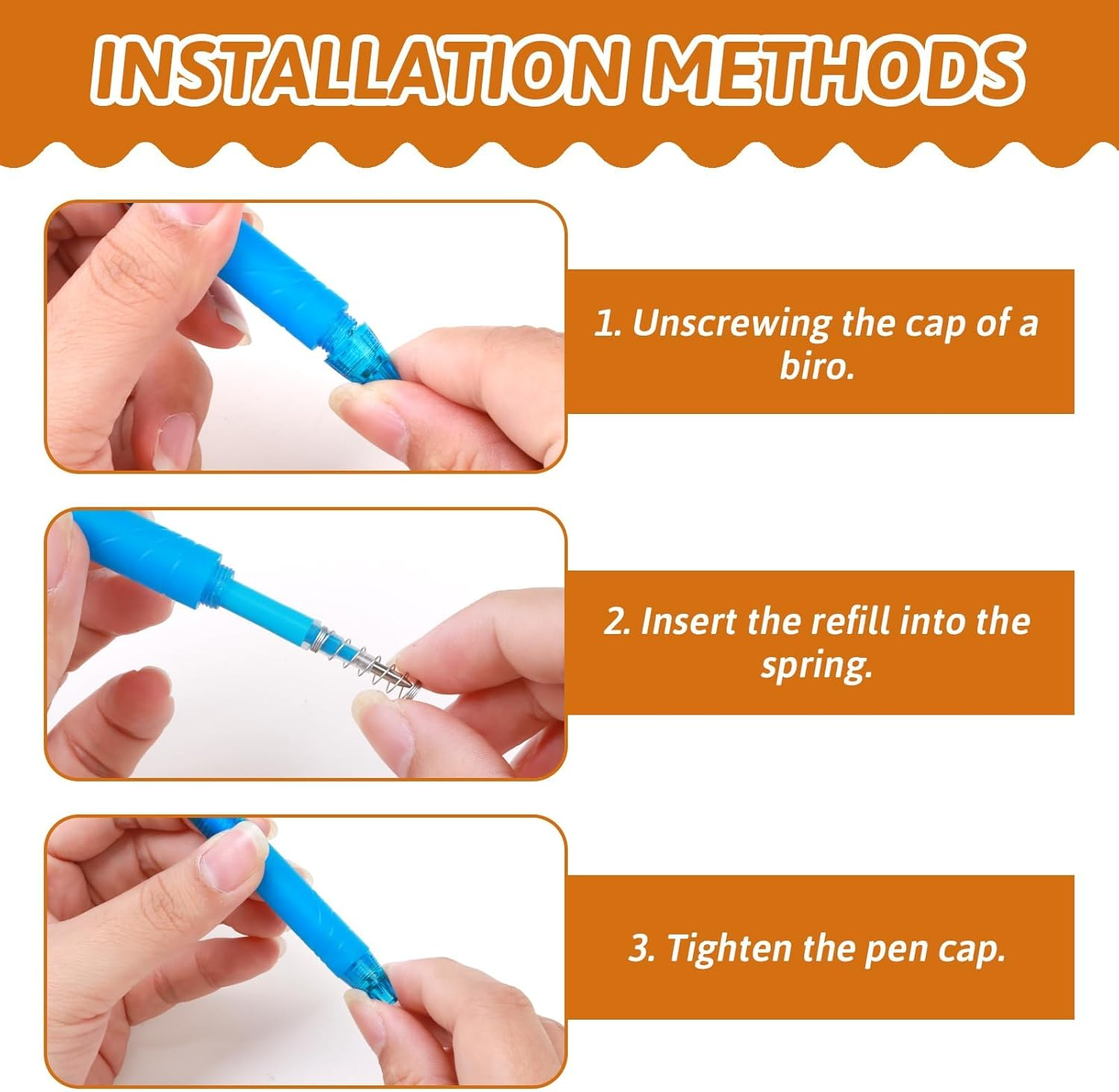 0.7 Mm Erasable Gel Ink Pen Refills Compatible with Frixion Friction, Smooth Writing Multicolor Retractable Fine Point Pen Refill for School Office Home Art (8 Colors, 24) image number 5