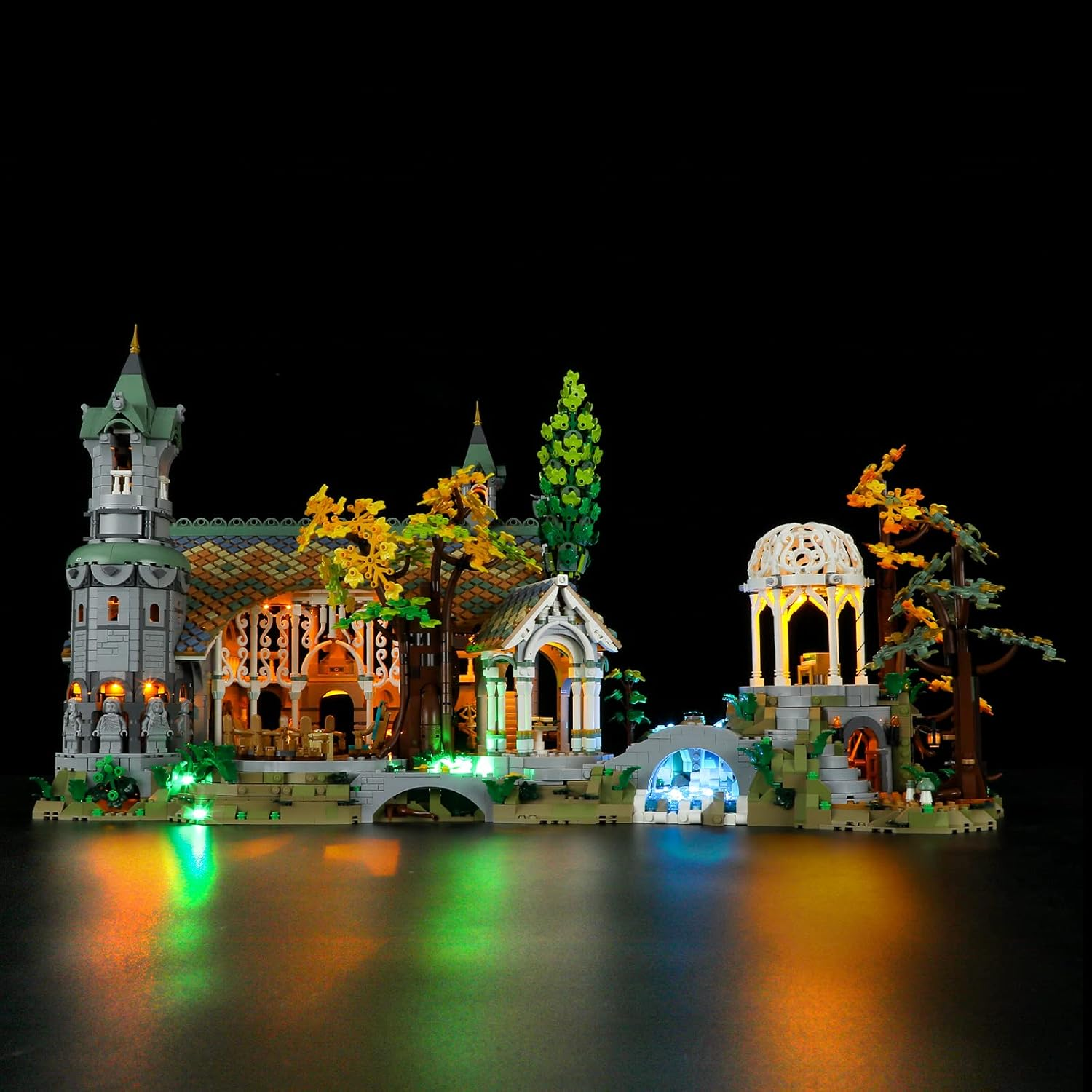 BRIKSMAX Led Lighting Kit for -10316 the Lord of the Rings: Rivendell - Compatible with  Icons Building Blocks Model- Not Include  Set image number 6
