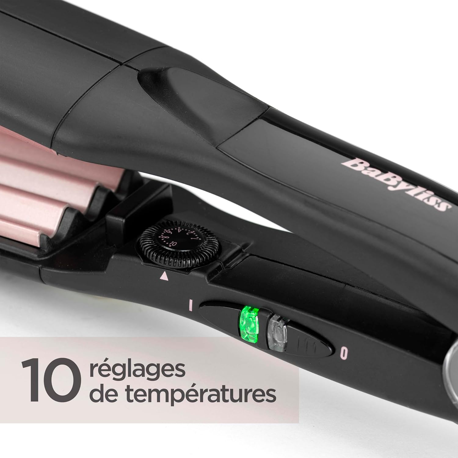 Babyliss the Crimper 2165CE Crepe Iron with 10 Temperature Levels up to 210 &deg;C and Automatic Shut-Off in Pink Black image number 5