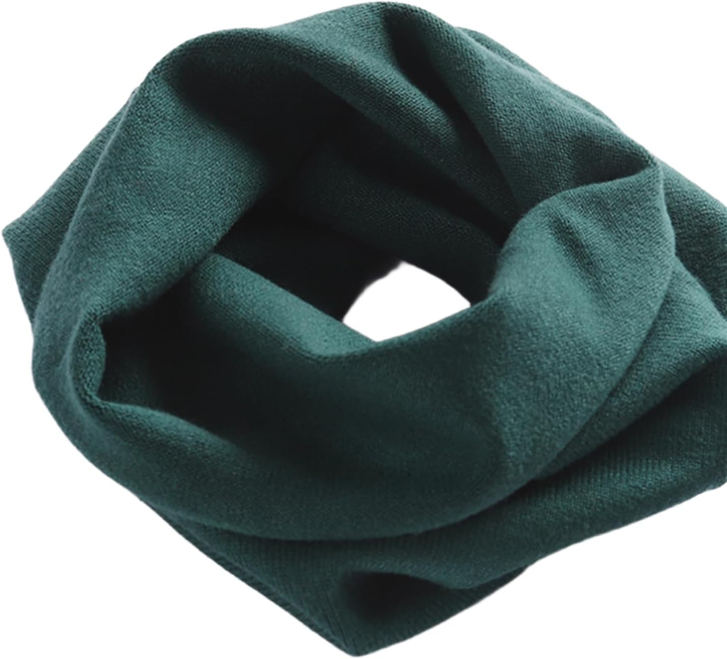 YWTAENOH 100% Cashmere Knitted Loop Scarf Warmer Cold Weather Neck Gaiter Soft Chunky Scarf for Men and Women