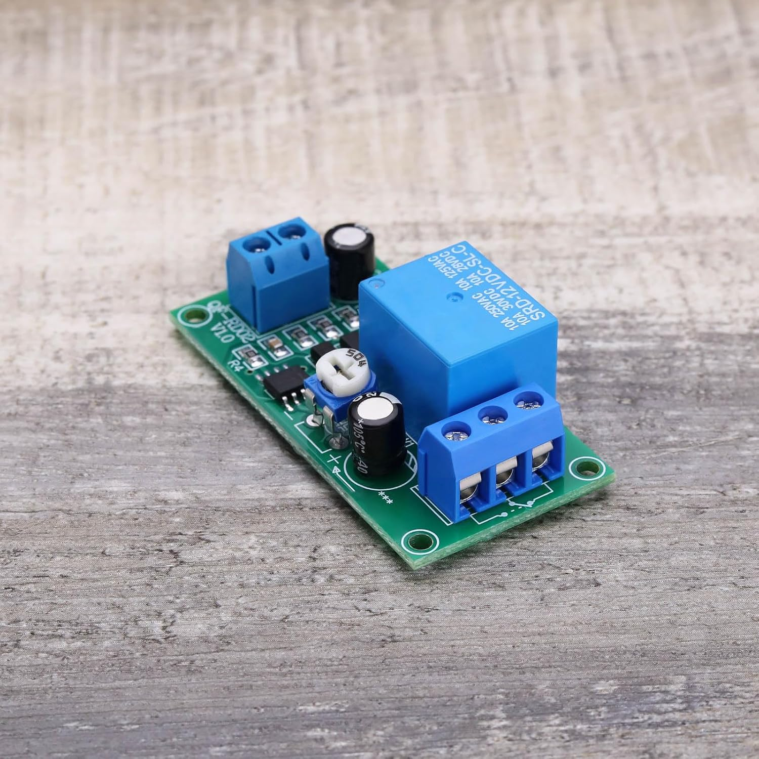 Create Idea 2PCS DC 12V Time Delay Relay Module 55X28X18.4Mm 0~60 Seconds Adjustable Time Delay Timer Relay Delay Controller Board for Home Automotive Electronics image number 2
