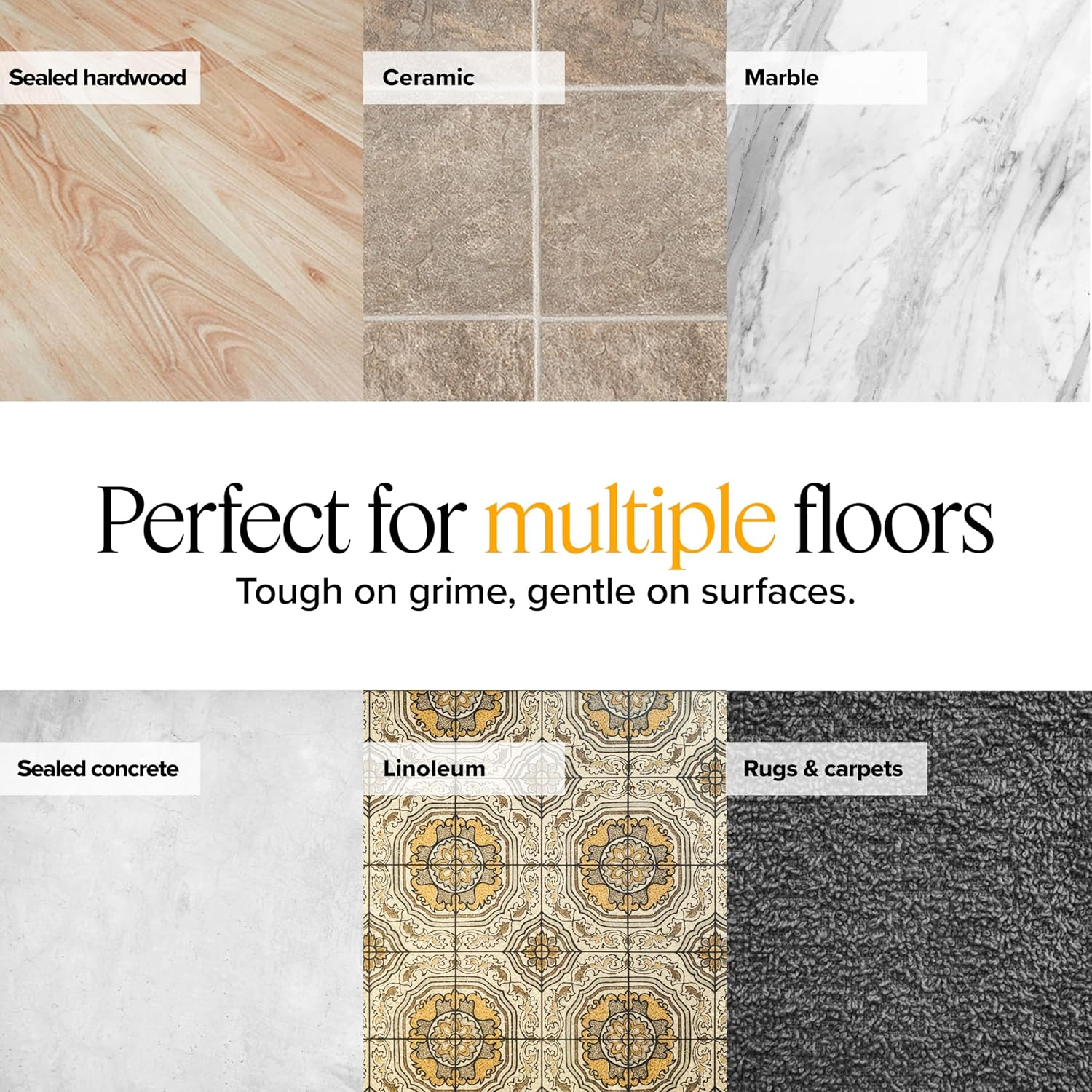 Dupray Large Rectangle Bonnets &ndash; Reusable Microfiber Steam Cleaner Pads, Heavy-Duty Steam Mop Accessories for Deep Cleaning Floors, Tiles, Grout, Walls, Kitchen Surfaces &ndash; Pack of 5 White image number 2