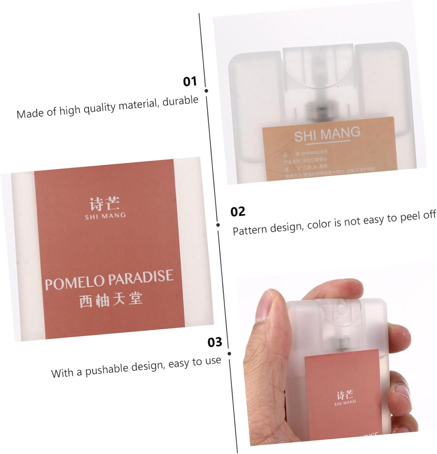 4 Pcs Card Pocket Perfume Pocketfragrance Party Perfume Portable Perfume Woman Scent Female Perfume Women Perfume the Pocket Perfume Portable Fragrance Packaging Plastic/888 image number 3
