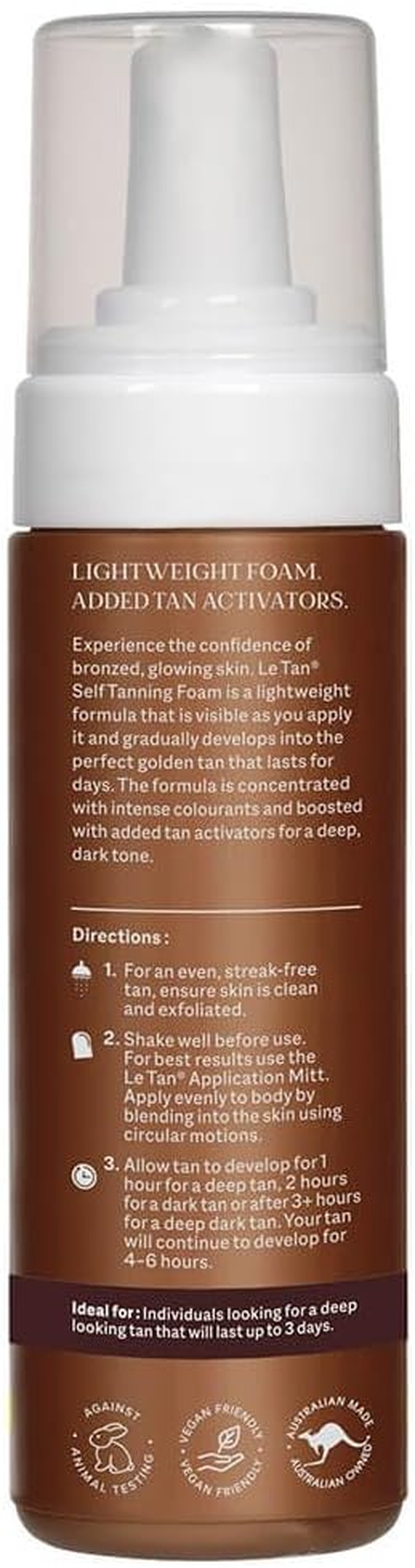 Le Tan Classic Foam Ultra Dark 180Ml image number 1