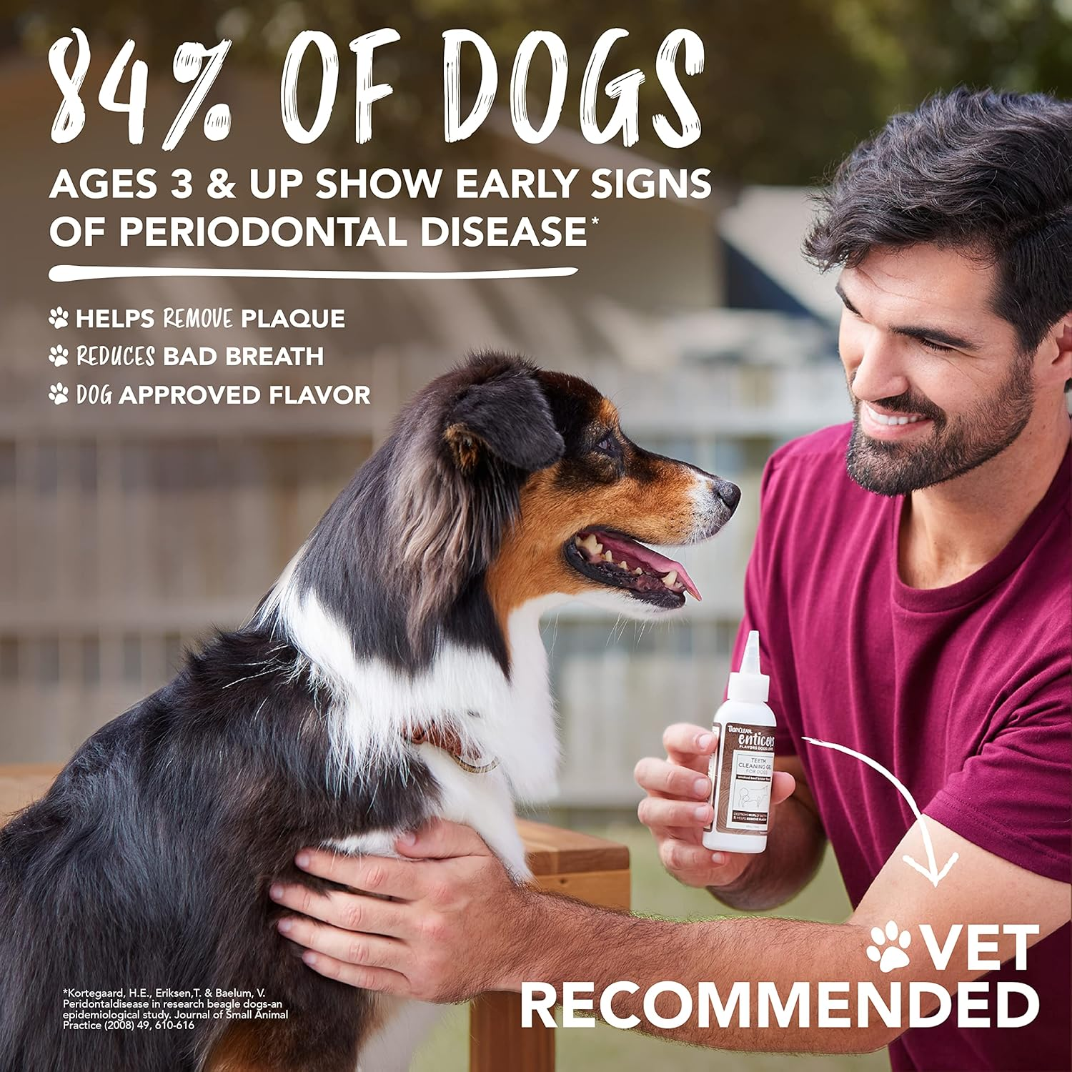 Tropiclean Enticers Teeth Cleaning Kit for Dogs Hickory Smoked Bacon Small/Medium image number 4