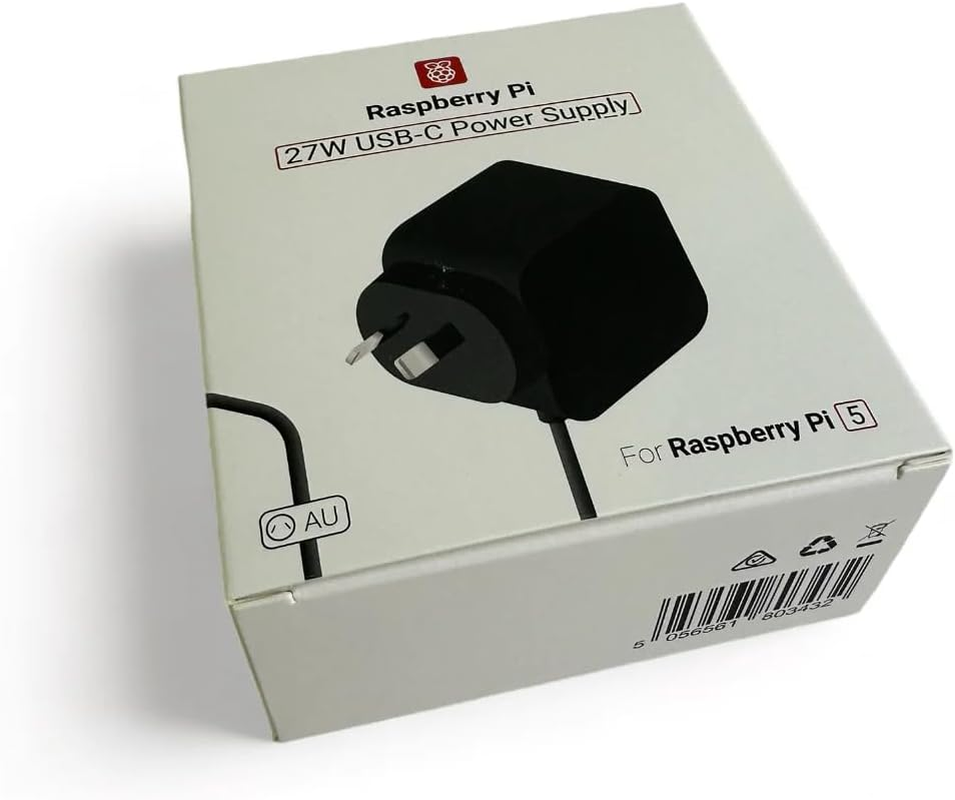 Little Bird Raspberry Pi 5 (8GB) Cooling Kit with Official Raspberry Pi 27W Australian Power Supply USB-C image number 1