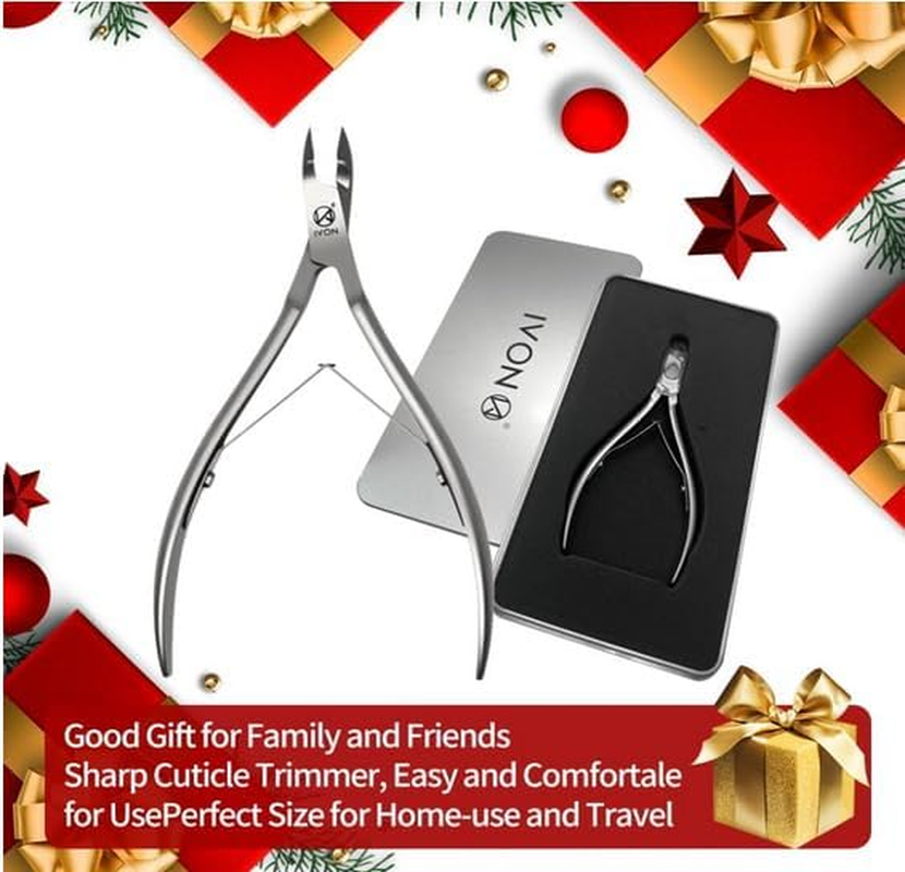 Cuticle Cutter, Non-Slip Cuticle Nippers Made of Stainless Steel, Nail Clippers, Head Cutter, Nail Scissors