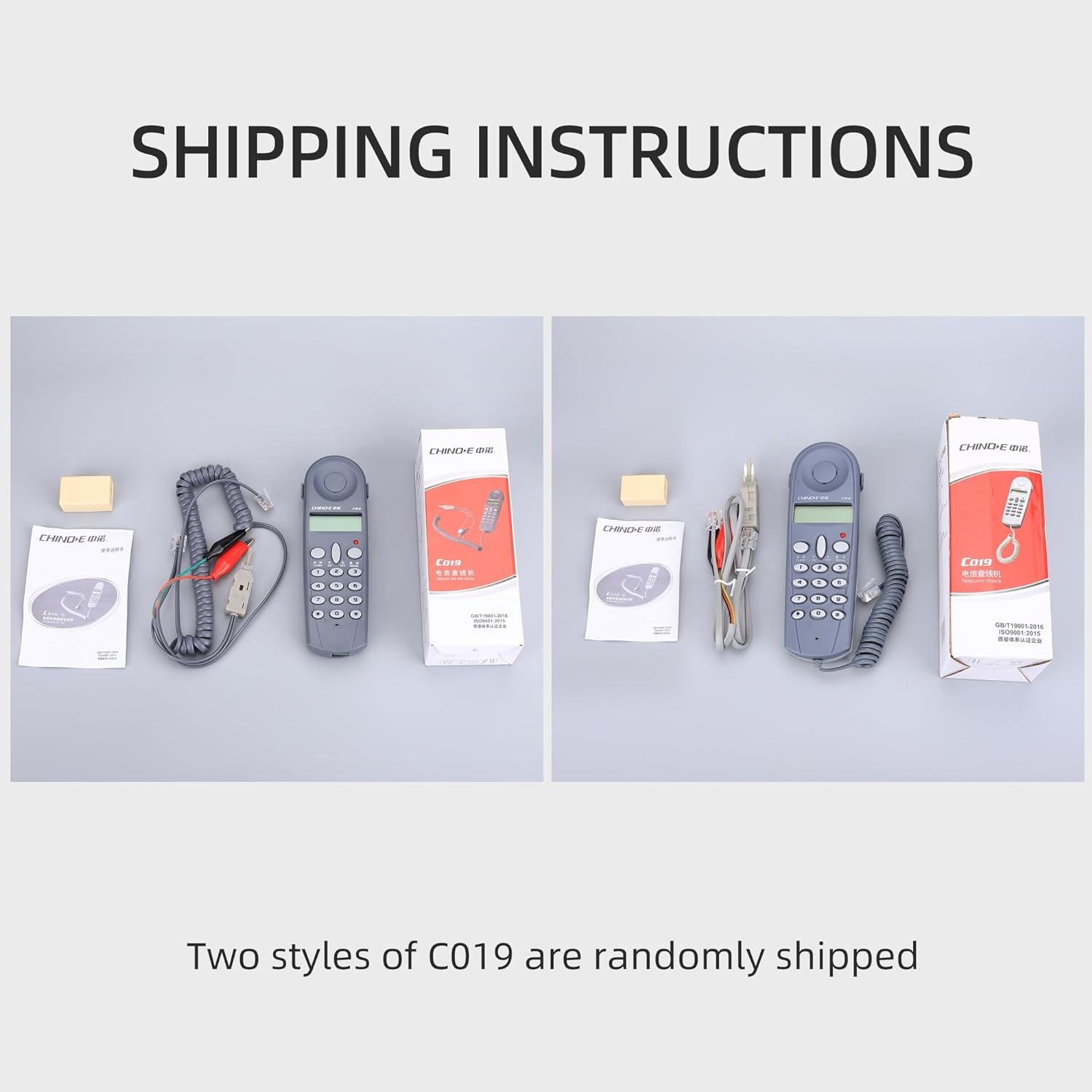 Telecom Check Telephone Line Dedicated Check Line Survey Line Machine CHINO-E C019 Tester to Alligator Clip Set Equipment image number 5