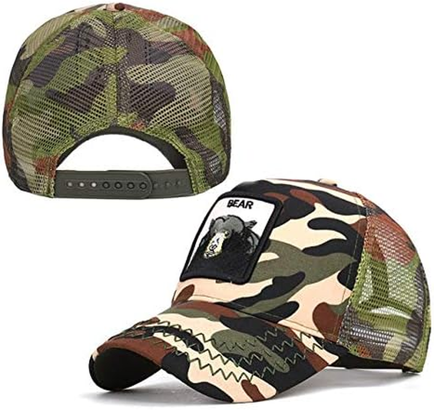 QOHNK Baseball Cap Fashion Unisex Mesh Cap Animal Baseball Hats Men Women Commuting Outdoor Travel Hats - A image number 3