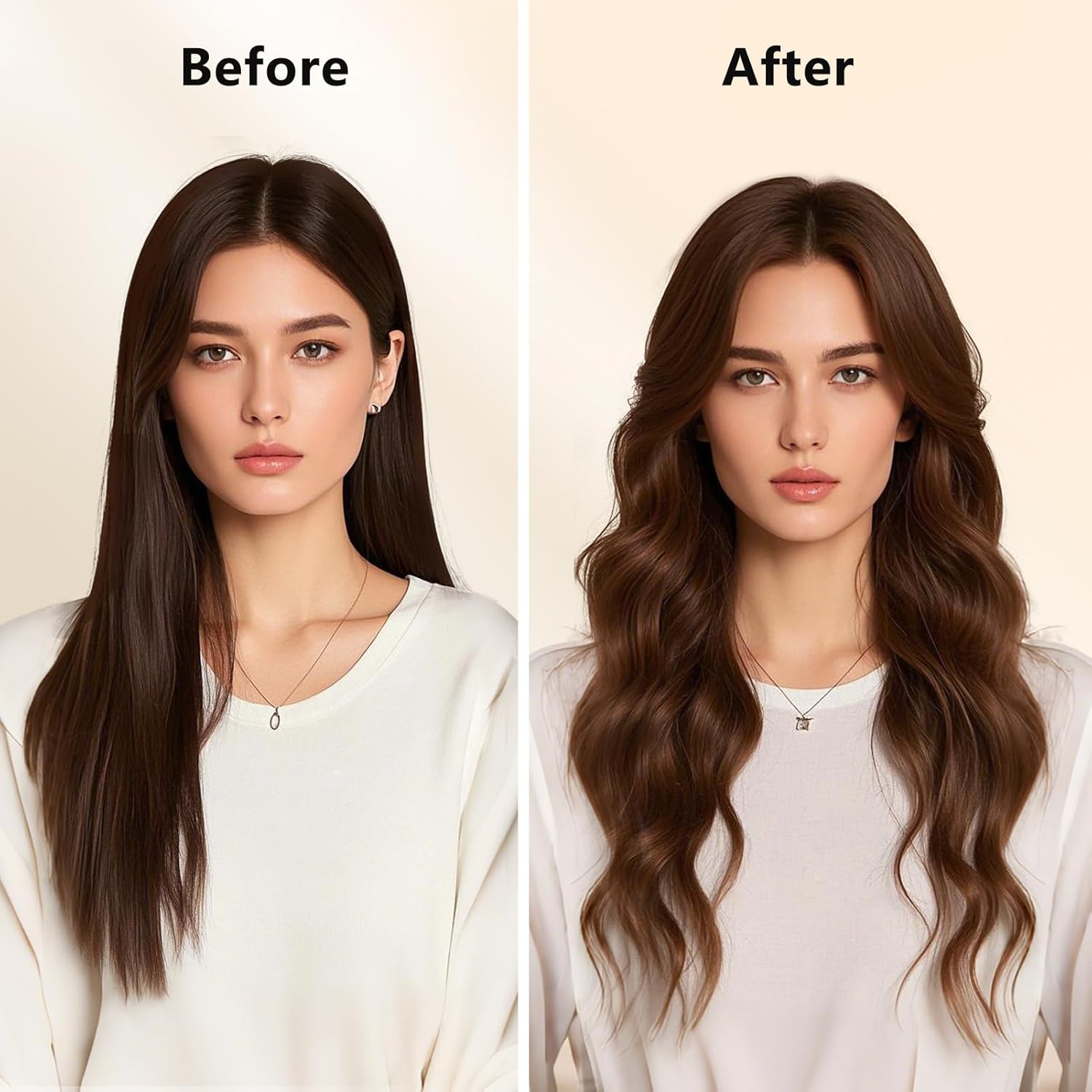 40Mm/1.6Inch Long Curling Barrels Attachments for Dyson Airwrap Styler, Hair Curl Barrels Replacement Parts,Gold image number 1