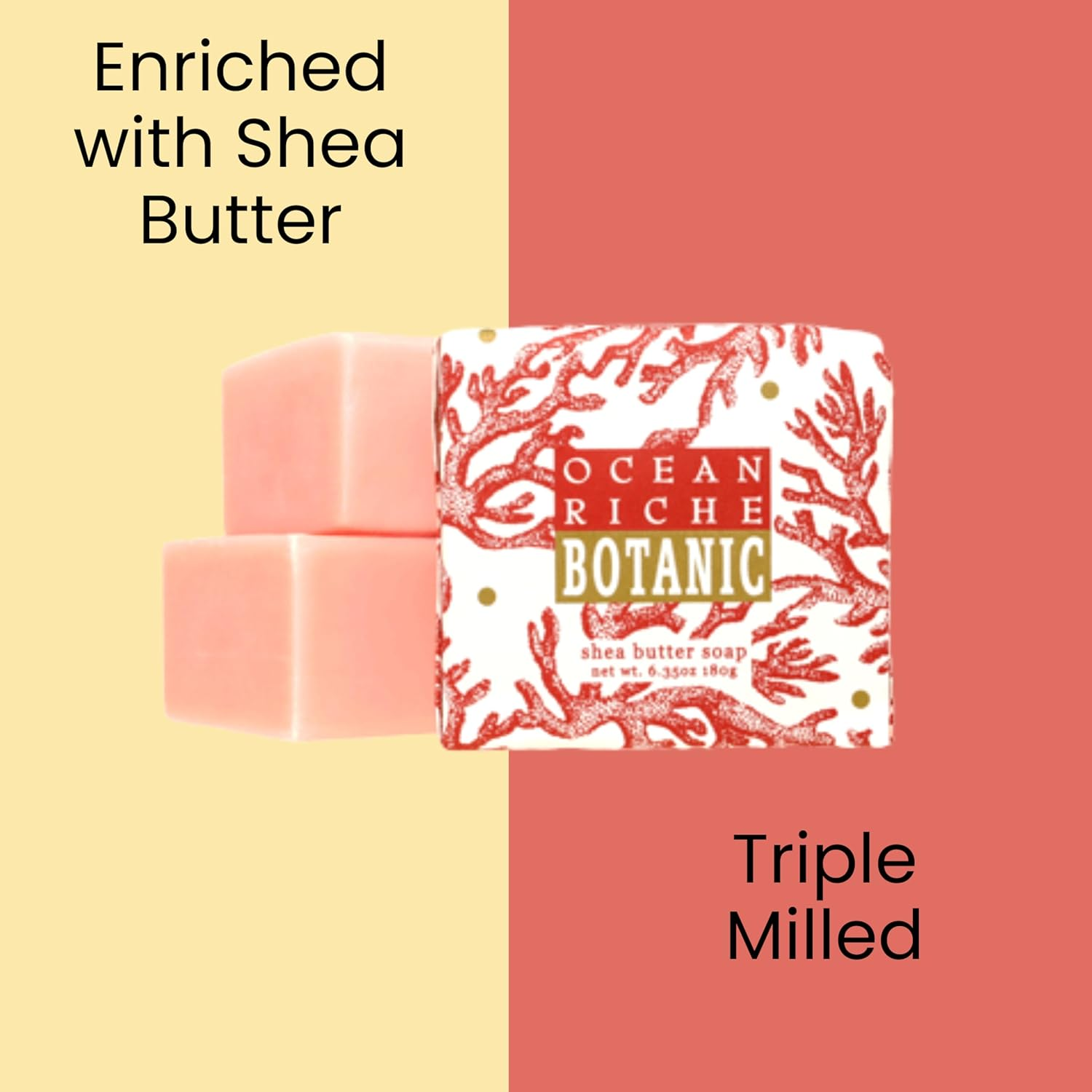 Greenwich Bay Mini Botanical Soap Bars 12 Pack &ndash; 1.9 Oz Each &ndash; Scented Guest Soaps for Airbnb, Spa, Hotel, Salon, or Bath &ndash; Individually Wrapped Elegant Travel Size Bars Ocean Riche image number 1