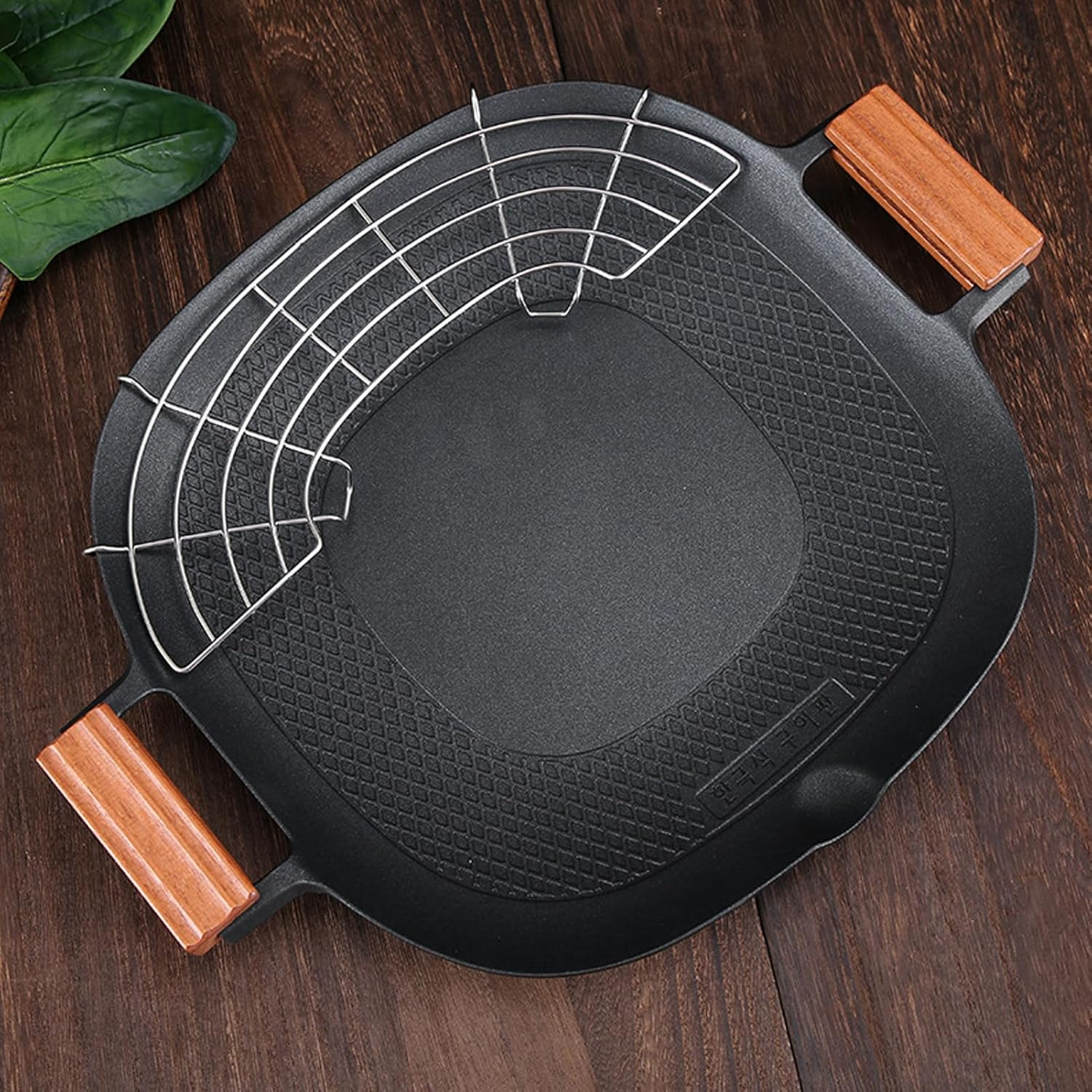 Barbecue Grill Pan, Aluminum Nonstick Stove Top Grill Pan with Pour Spouts Versatile Griddle Fast Heating Smokeless Stovetop BBQ Grill Plate for Indoor Outdoor BBQ Camping image number 3