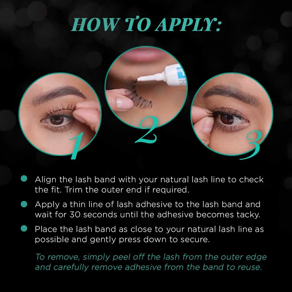 Ardell False Eyelashes Medium Black 4 Pack image number 2