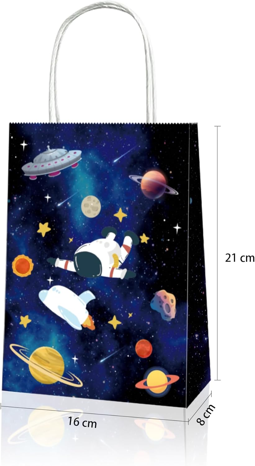 Yamibobo 16 Pack Outer Space Galaxy Party Favor Bags, 21*16*8Cm, Perfect for Kids' Space Themed Birthday Parties, Baby Showers, Themed Parties image number 3
