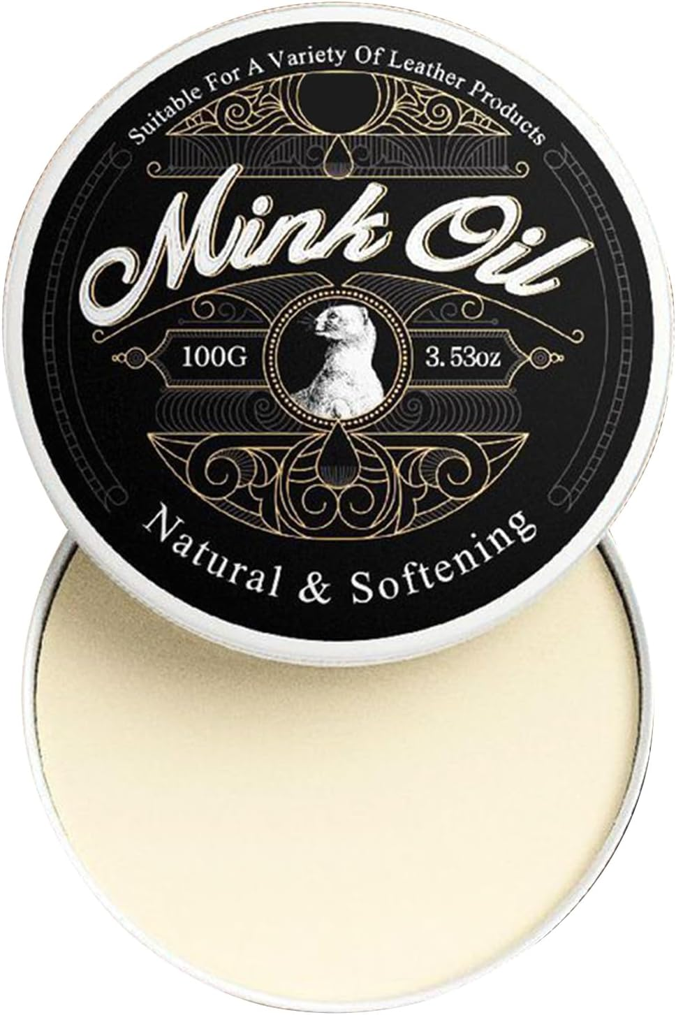 Mink Oil Paste | Leather Care Cleaner Conditioner - 100G All-Natural Paste, Soften and Restore for Boots, Shoes, Clothing, Furniture image number 3