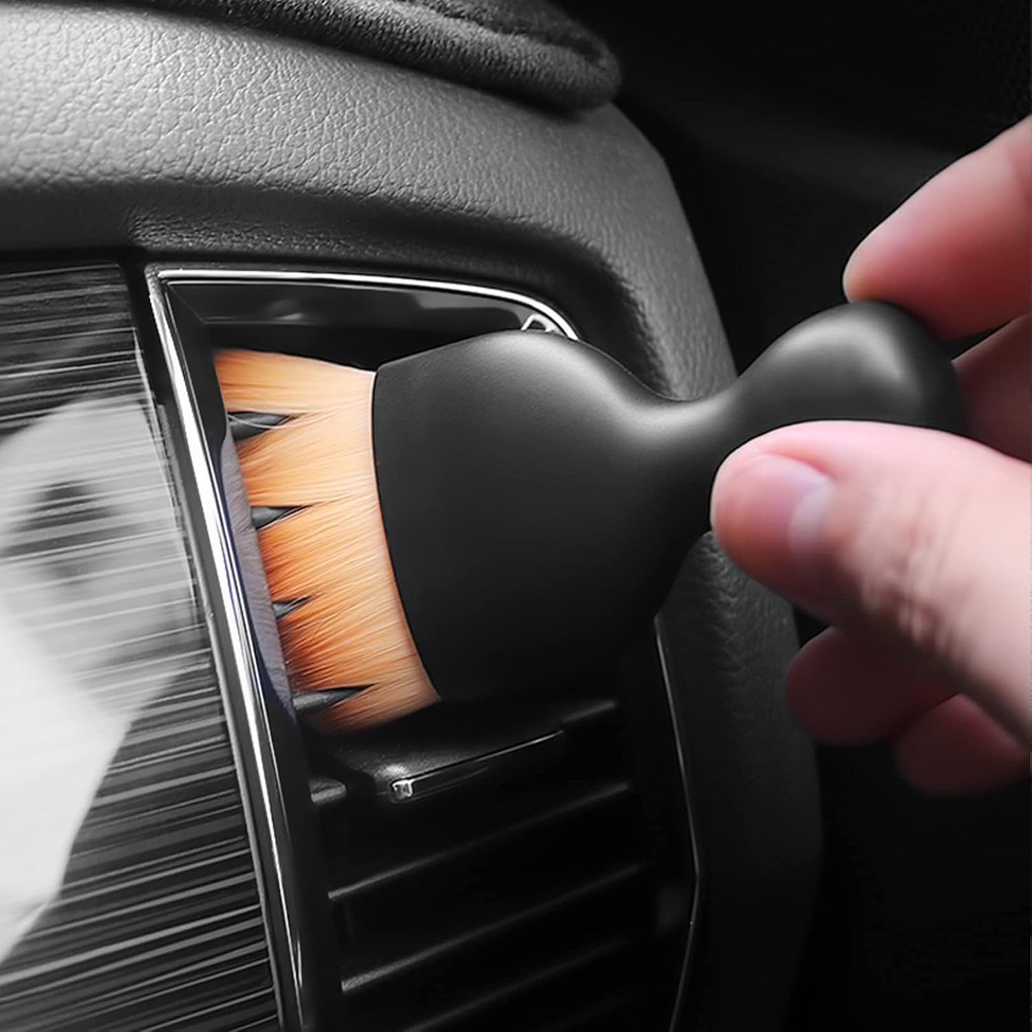 Car Cleaning Brush,Automotive Soft Bristles Brushes,Removal Dust Care Products,Detail Clean Duster for Vehicle Interior Detailing Airconditioning Vents Dashboards Seats Panels,Dusting Accessories image number 1