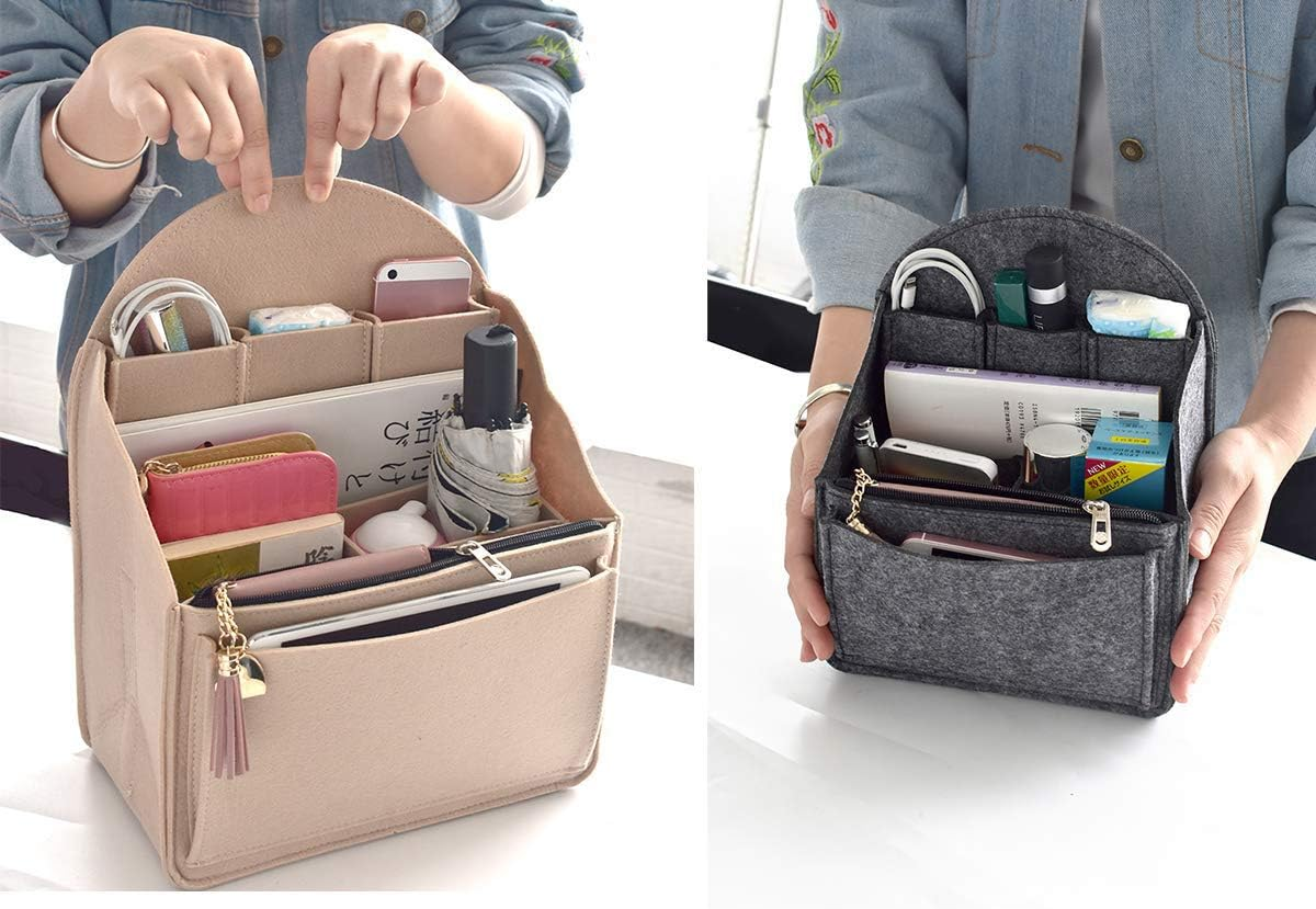 VANCORE Felt Backpack Organizer Insert for Rucksack Handbag Shoulder Bag image number 3