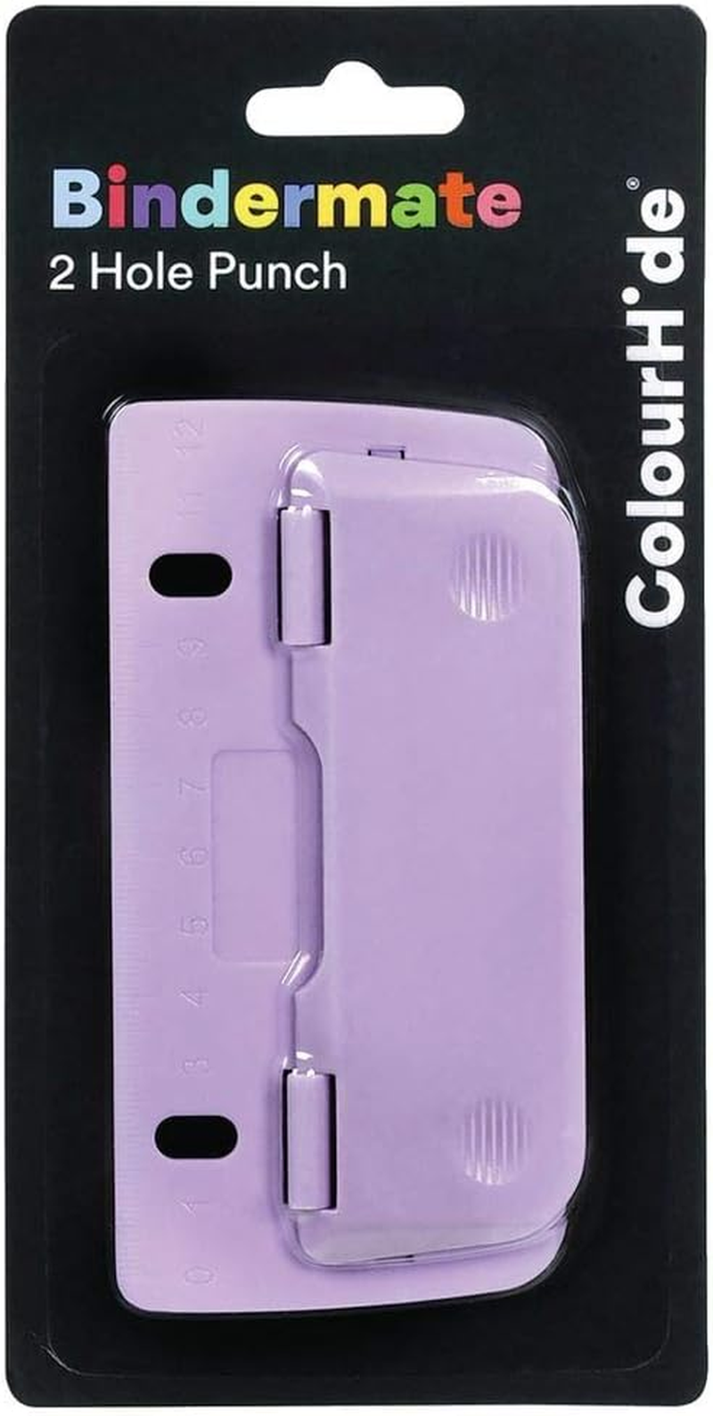 Colourhide Bindermate 2 Hole Punch, Purple image number 1