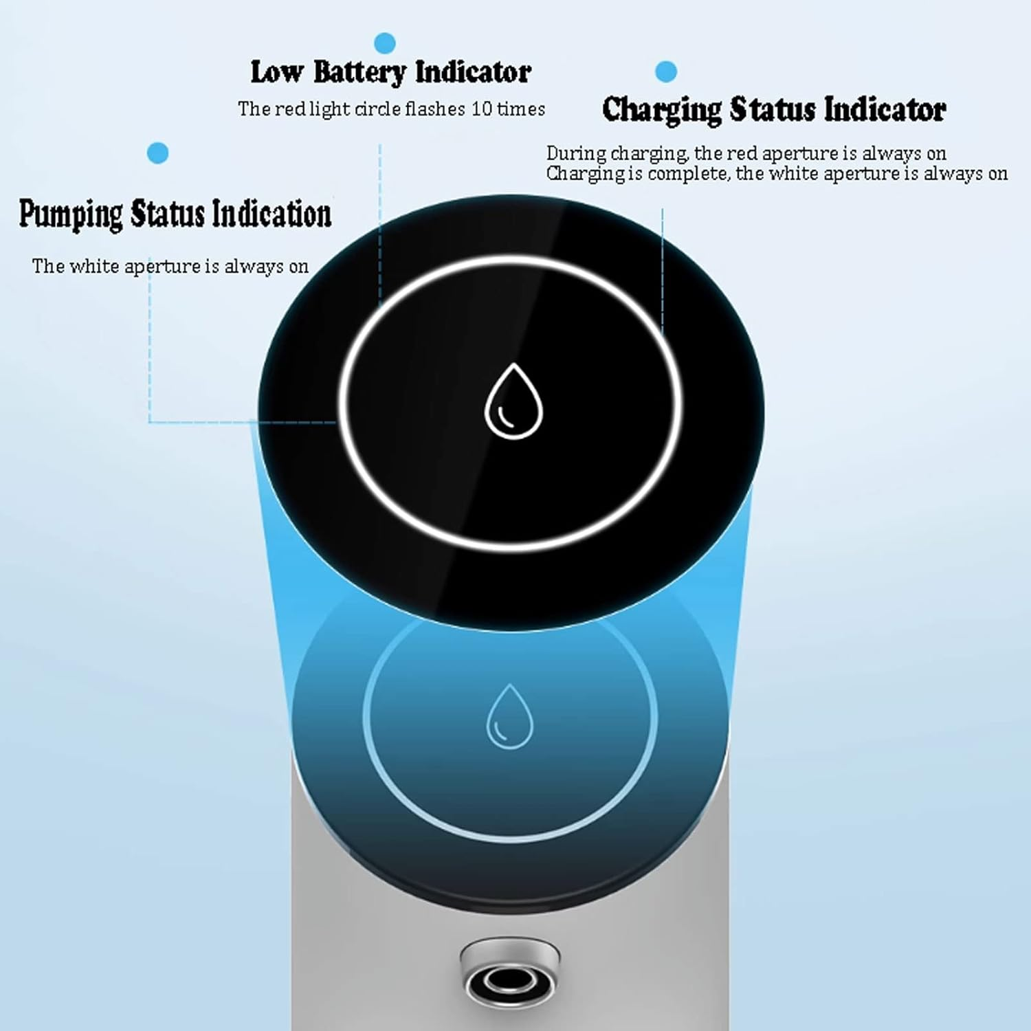 Electric Water Dispenser Electric Water Dispenser Household USB Rechargeable Automatic Drinking Water Pump Portable Water Jug Pump for Home Kitchen Office Electric Drinking Water Pump