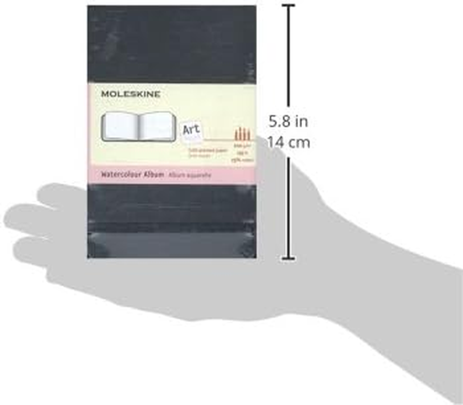 Moleskine Watercolour Hard Cover Notebook - Plain - Pocket - Black, (MM803) image number 6