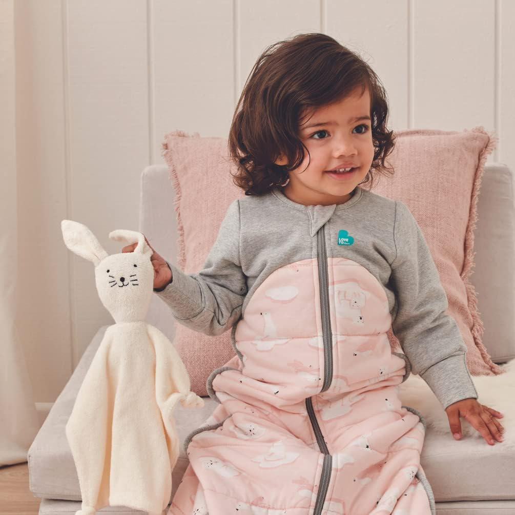Love to Dream Sleep Bag, Extra Warm for Winter, 100% Cotton Fill, Twin Zipper, Baby Sleep Bag, 3.5TOG Wearable Blanket image number 3