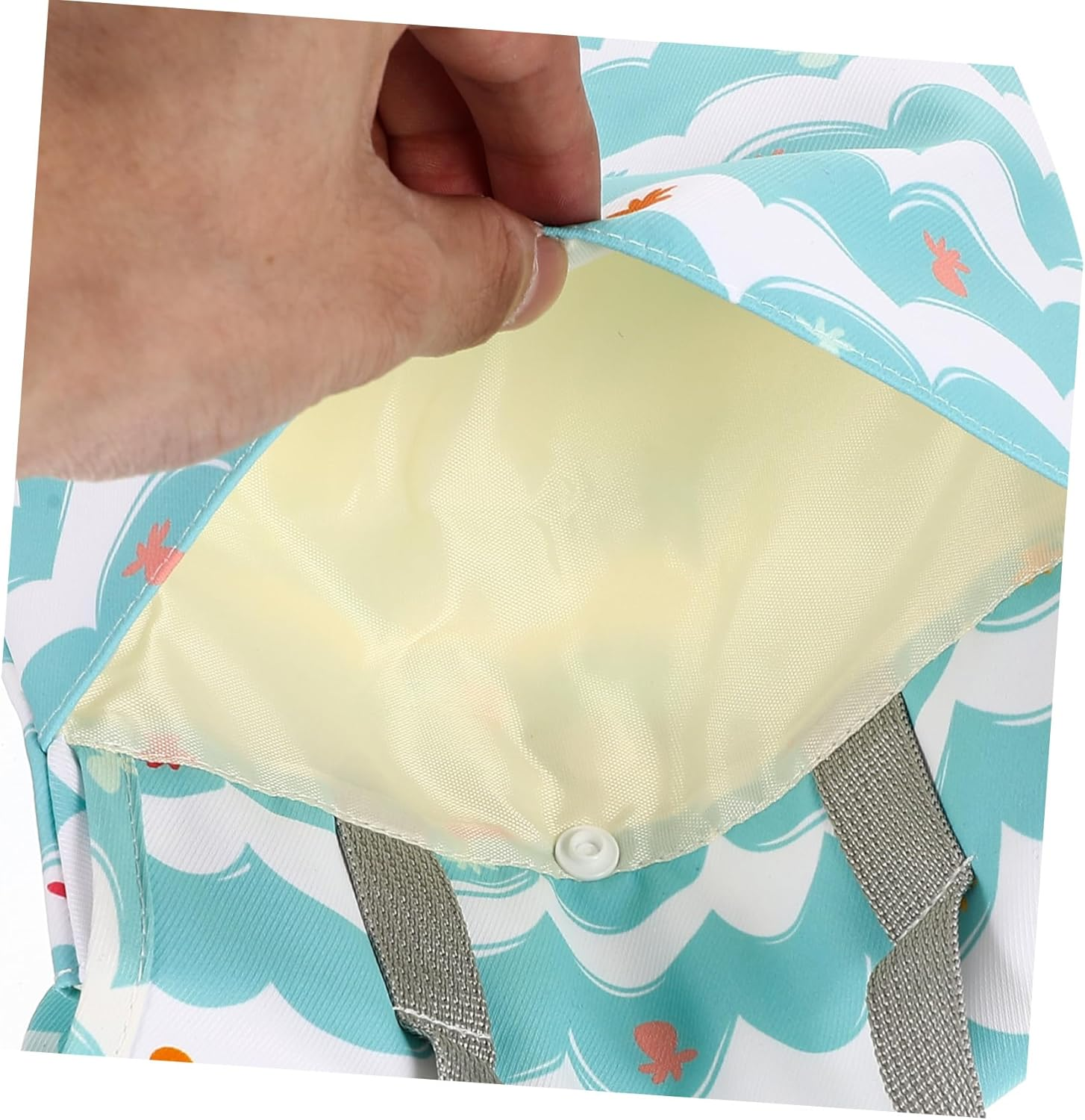 VANZACK Waterproof Diaper Organizer Pouch for Baby Diapers Portable Infant Storage Bag with Dual Pockets for Travel and Outdoor Use image number 4