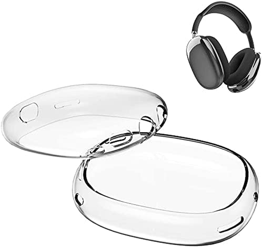USTIYA Case for Apple Airpods Max Cover Clear Protector Shock-Absorption Transparent TPU