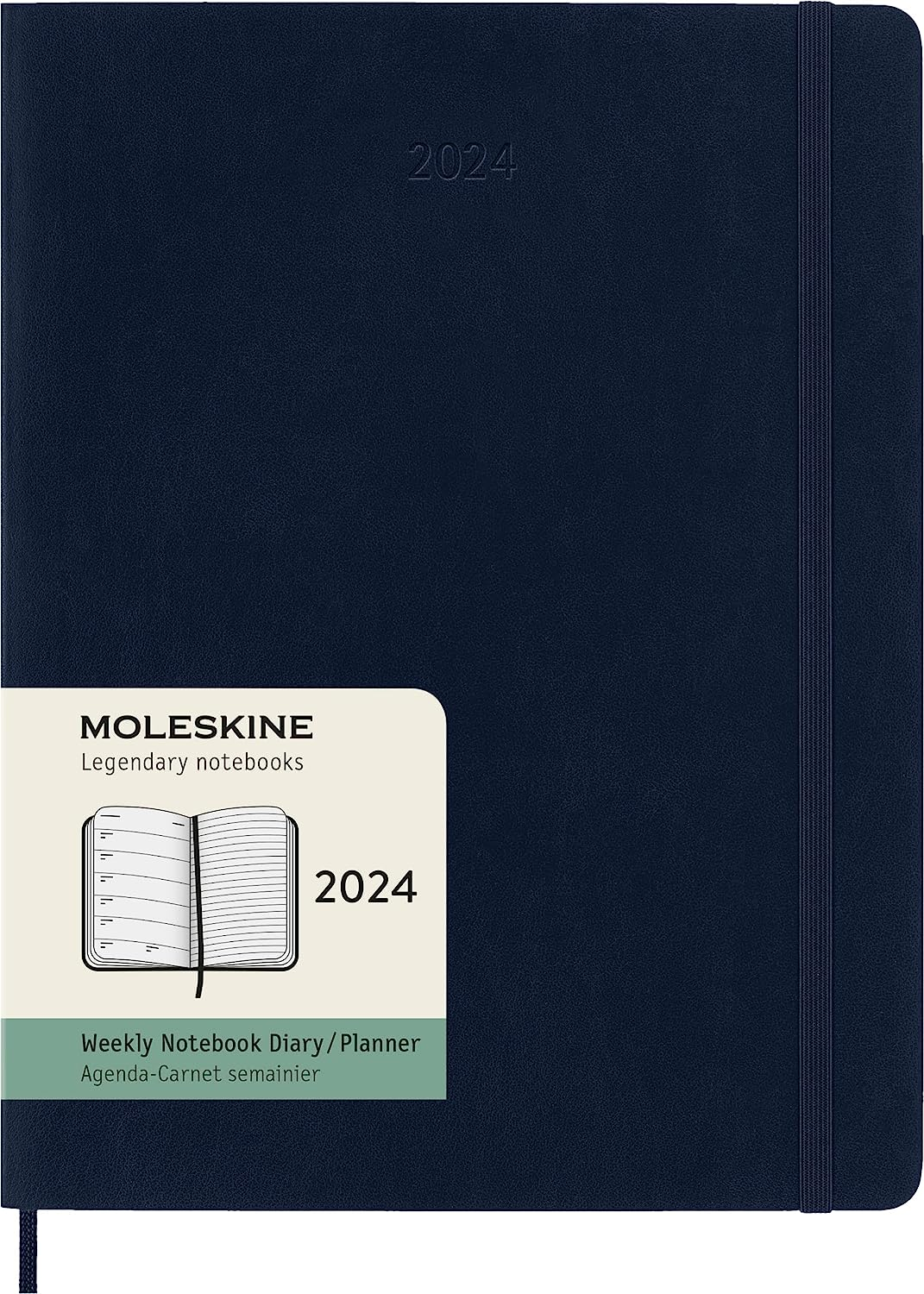 12M Weekly Notebook Xl Sapphire Blue - Soft Cover