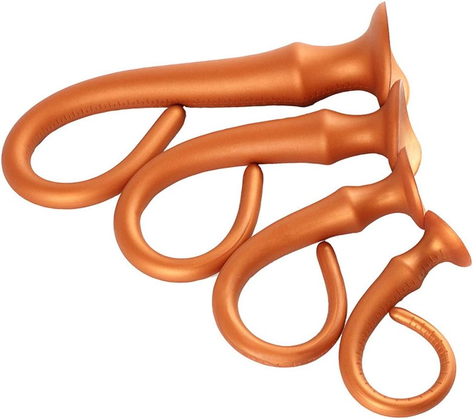 Sex Factory Super Long Anal Plug Dildo, Flexible Liquid Silicone Butt Plug with Strong Suction Cup Vaginal Prostate Massage Stimulation for Men and Women (Small) image number 5