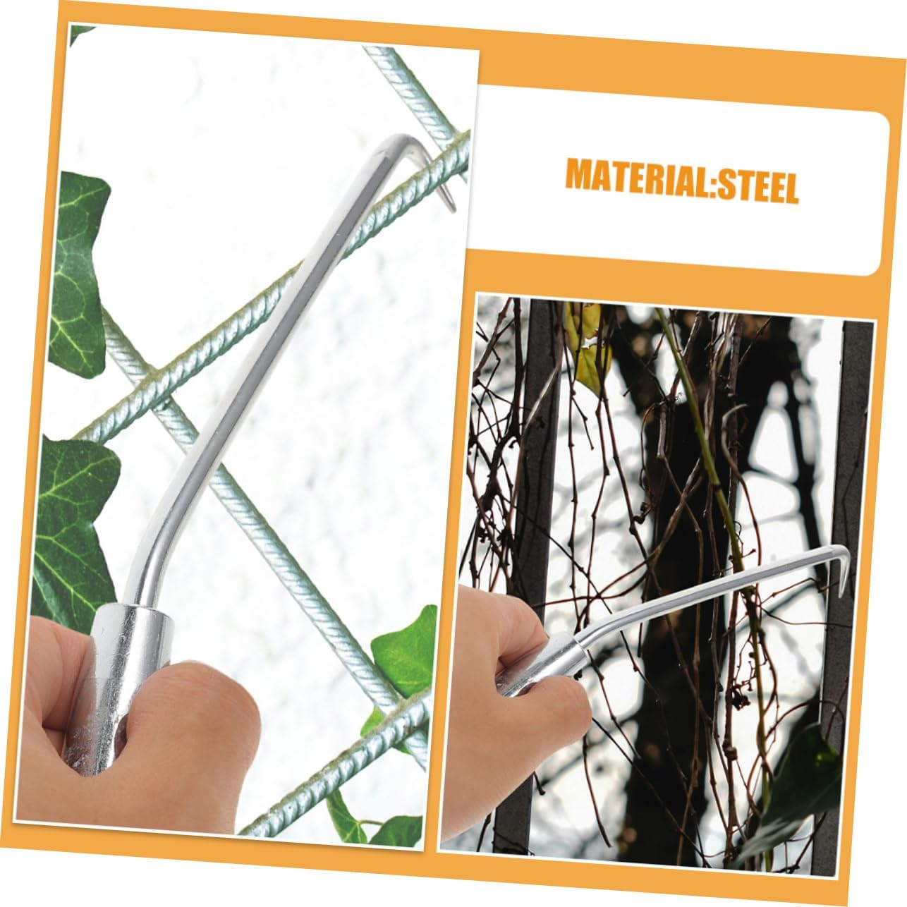 IWOWHERO 3Pcs Effortless Plant Tying Garden Supply Hooks Manual Fence Fastening Tool for Sturdy Support image number 4