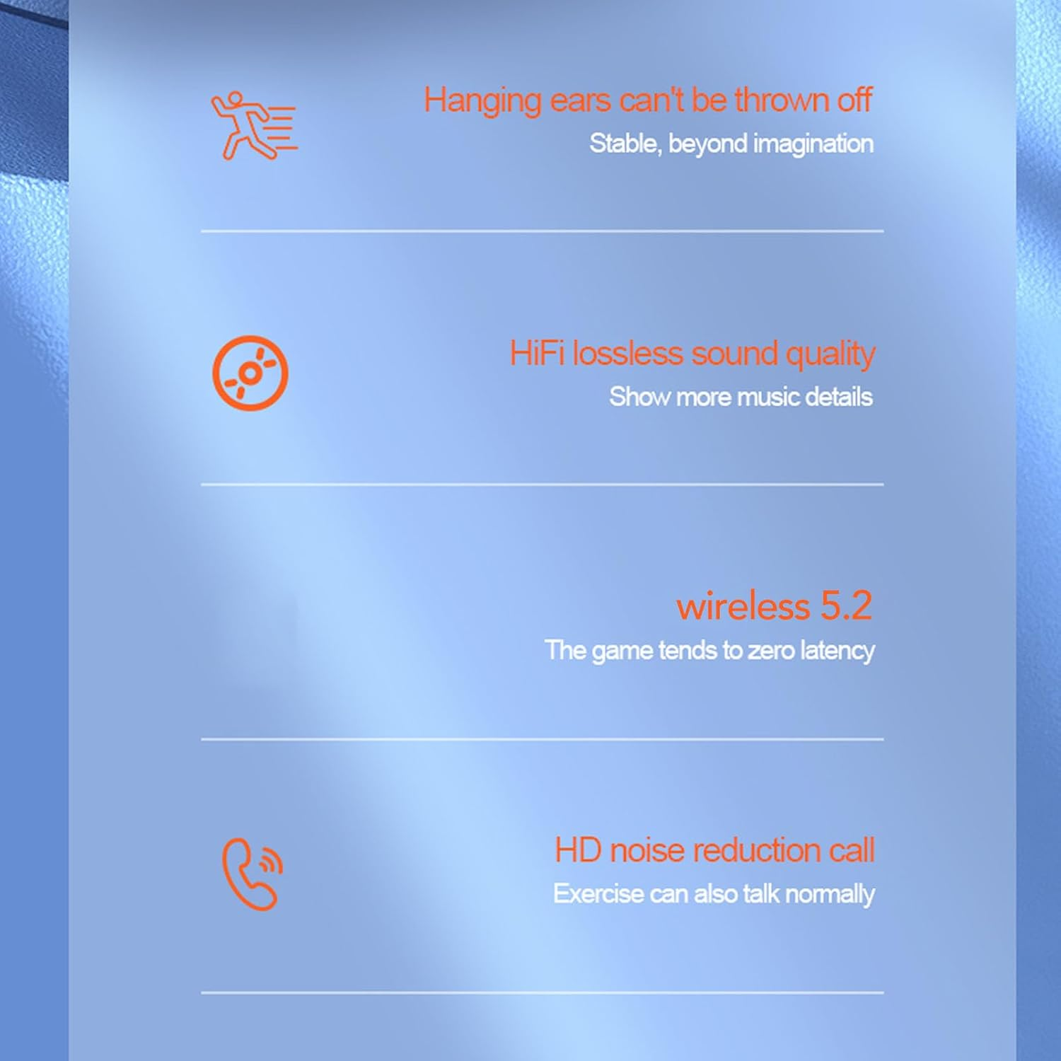 Earhook for Earbuds, Active Noise Cancelling, Headphones with Microphone, Ergonomic Ear Hooks, Sport over Earbuds for Business Calls and Music image number 2