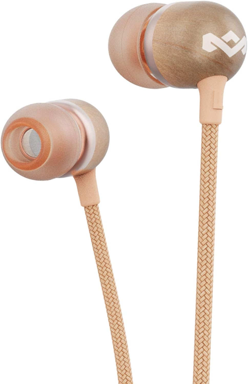 House of Marley Smile Jamaica: Wired Earphones with Microphone, Noise Isolating Design, and Sustainable Materials, Signature Black