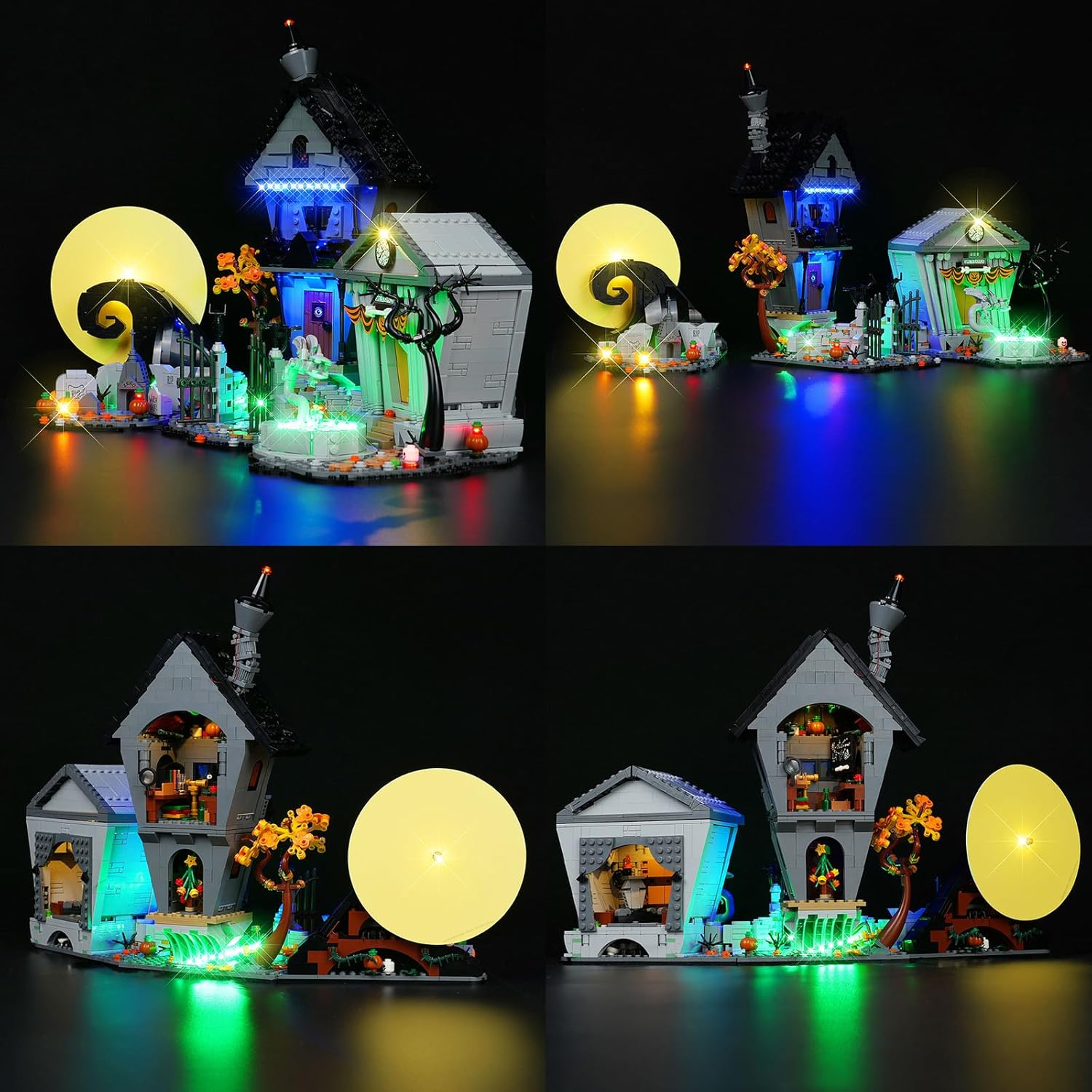Cooldac LED Light Kit Compatible with  Tim Burton'S the Nightmare before Christmas, LED Lighting Set Compatible with  Nightmare before Christmas 21351 (Lights Only, No Models)