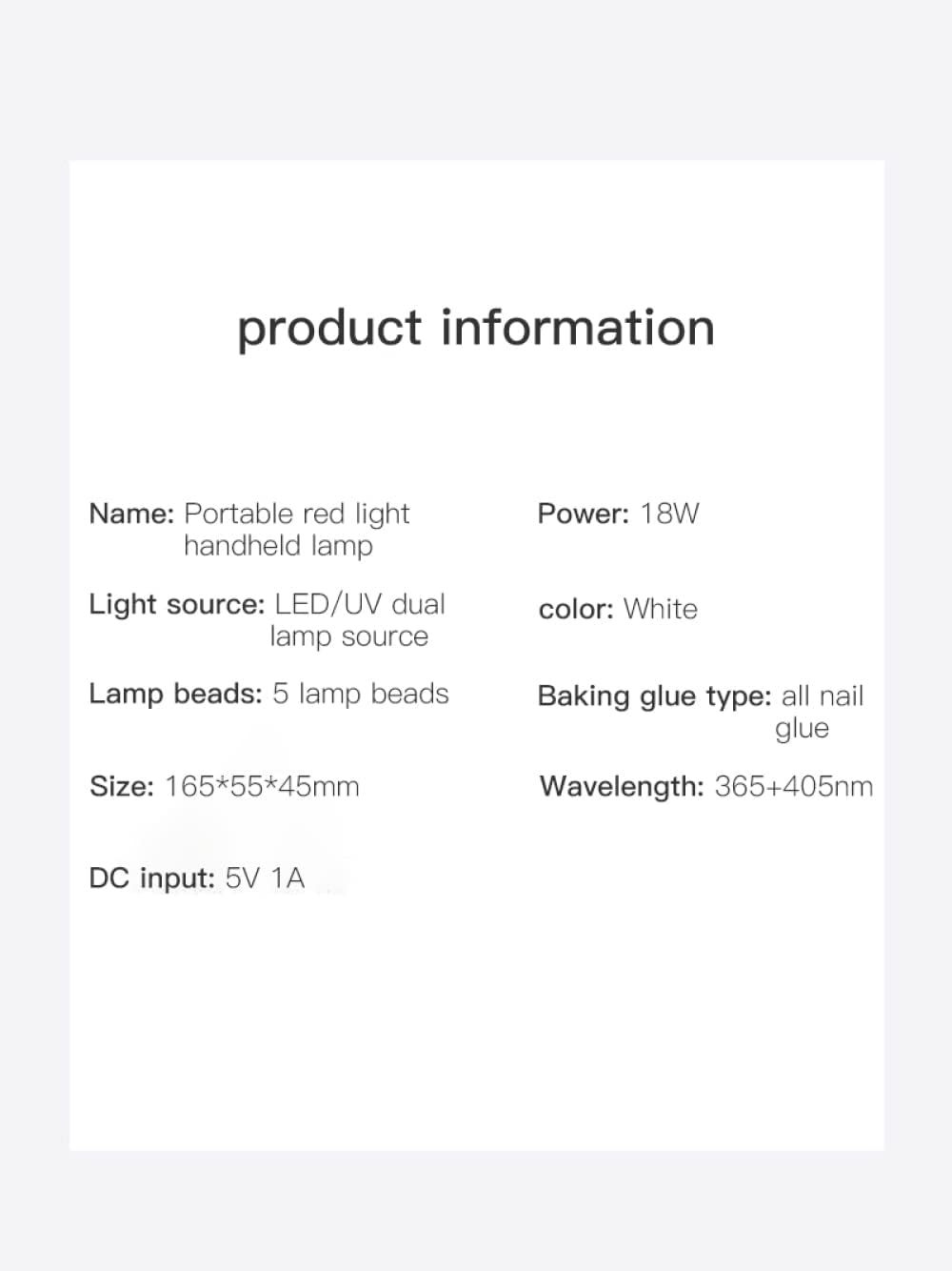 Nail Dryer Nail Art Lamp 18W Mini Nail Fan Quick Dry for Regular Nail Polish Uv Dryer Rechargeable Portable DIY Nail Phototherapy Machine Nail Lamp image number 3