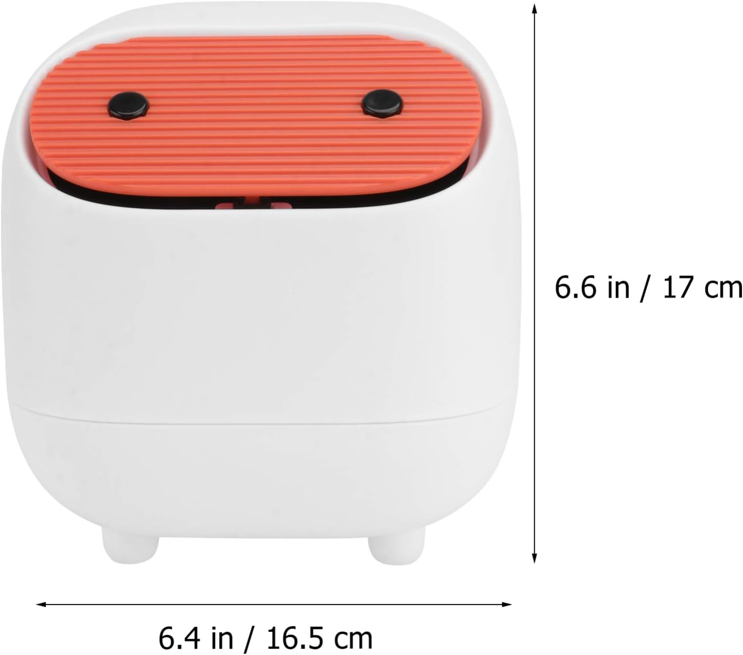 DOITOOL 1Pc Desktop Trash Can Paper Bin Children Room Trash Can Countertop Trash Can Plastic Rubbish Bin Desk Bin Tiny Mini Dresser Desktop Garbage Can Car Jewelry Plastic Pp Office White image number 1