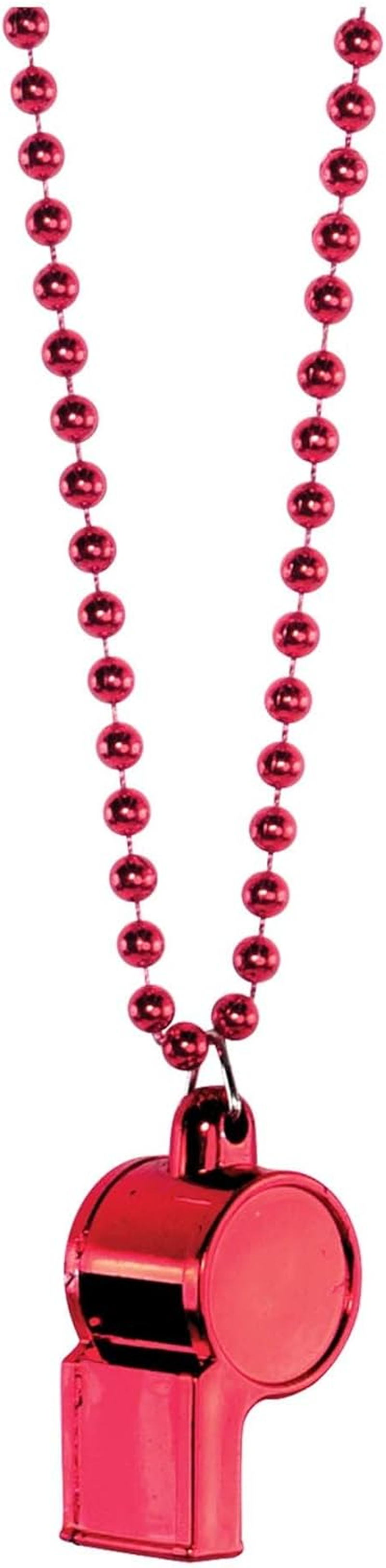 Amscan Whistle on Chain Necklace, Black