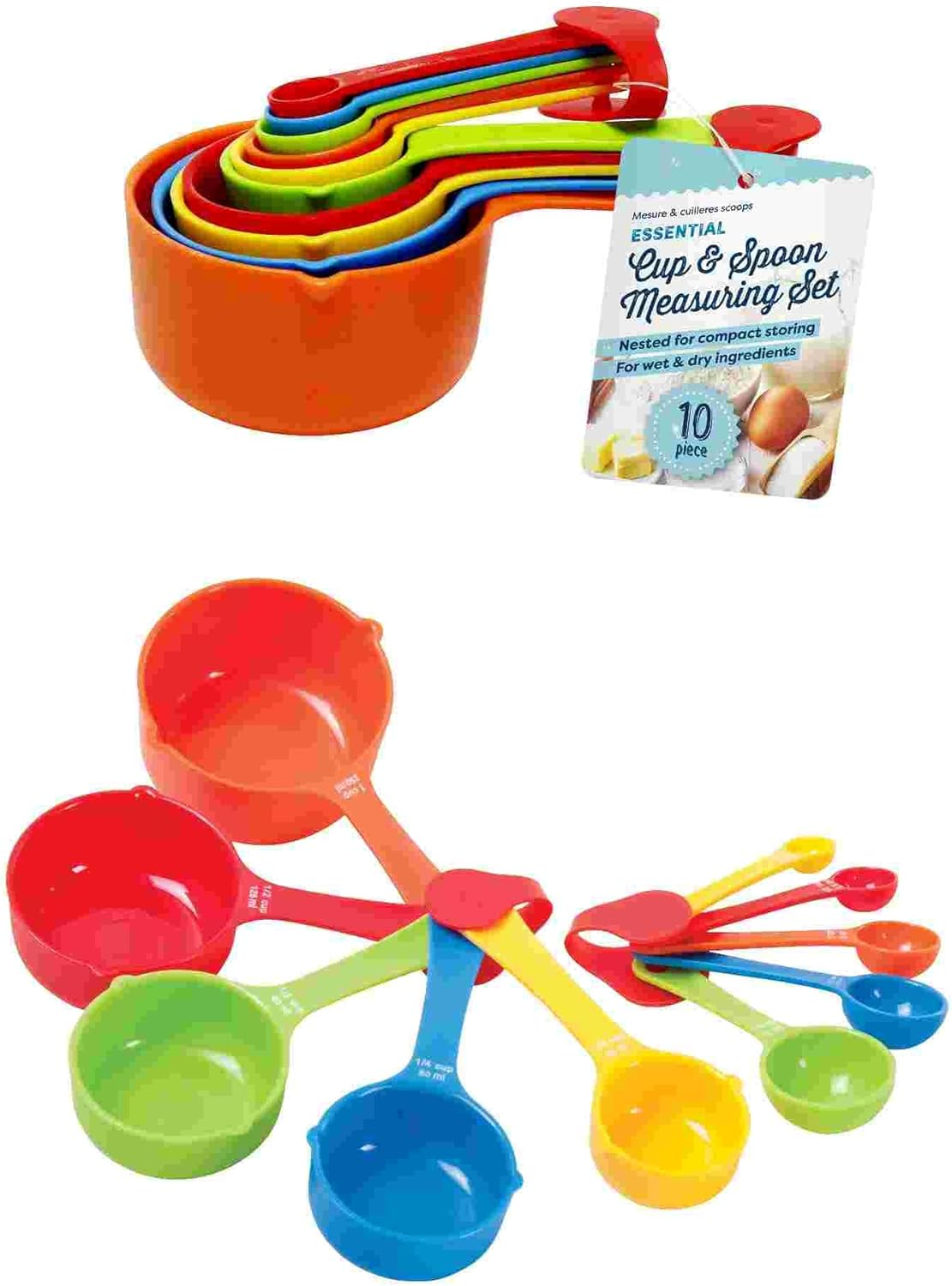 UBL Measuring Cup and Spoon Set (10 Pieces) image number 1