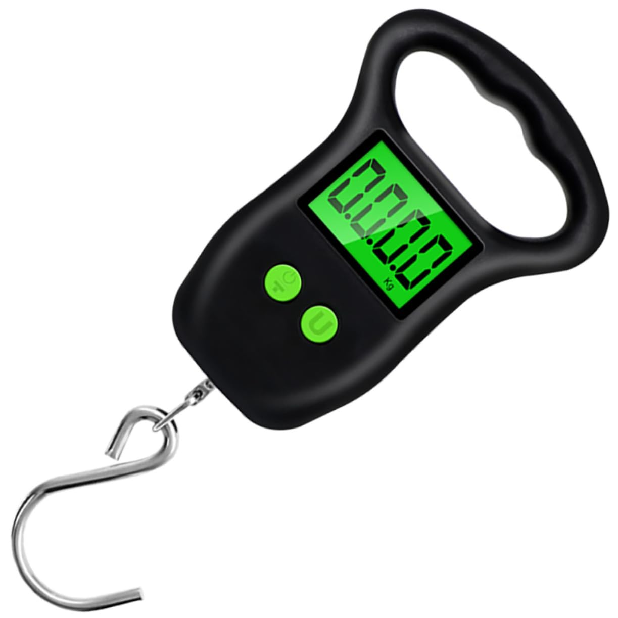 LAPYAPPE Portable Luggage Scale with Hook, 50Kg High Precision Hanging LCD Screen Handheld Travel Suitcase Scale for Weighing Bags and Fishing Gear image number 2