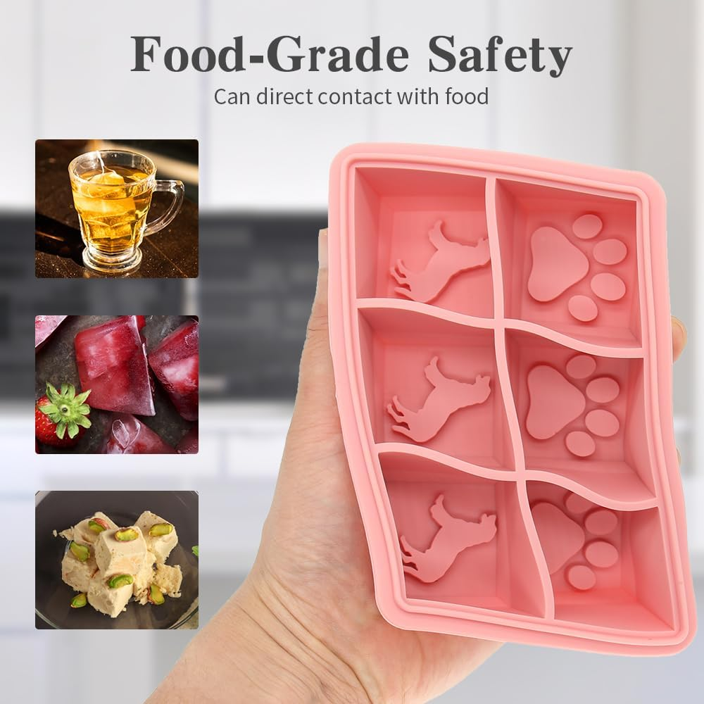 STARBRILLIANT Ice Cube Tray, Easy-Release Silicone Large Ice Moulds with Removeable Lids, Perfect for Chilled Drinks, Freezer, Baby Food, Whiskey and Cocktail image number 1