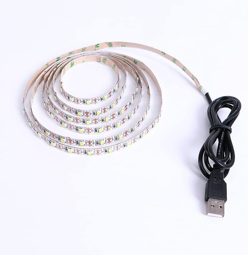 5M Cool White 5V Led Strip Lights 3528 SMD LED Strips Car Boats