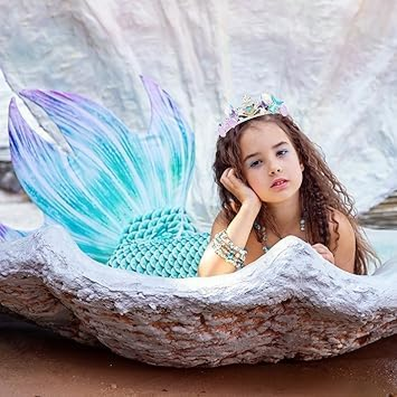 1PCS Mermaid Crown Hair Accessories: Fish Scales, Seashell Headband Tiara for Women, Girls - Costume, Birthday Party, Halloween, Prom Gifts image number 5