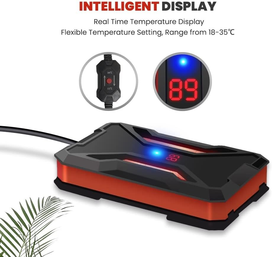 SYSAI Submersible Heater for Aquariums (50W/100W/200W) with LED Temperature Display image number 3