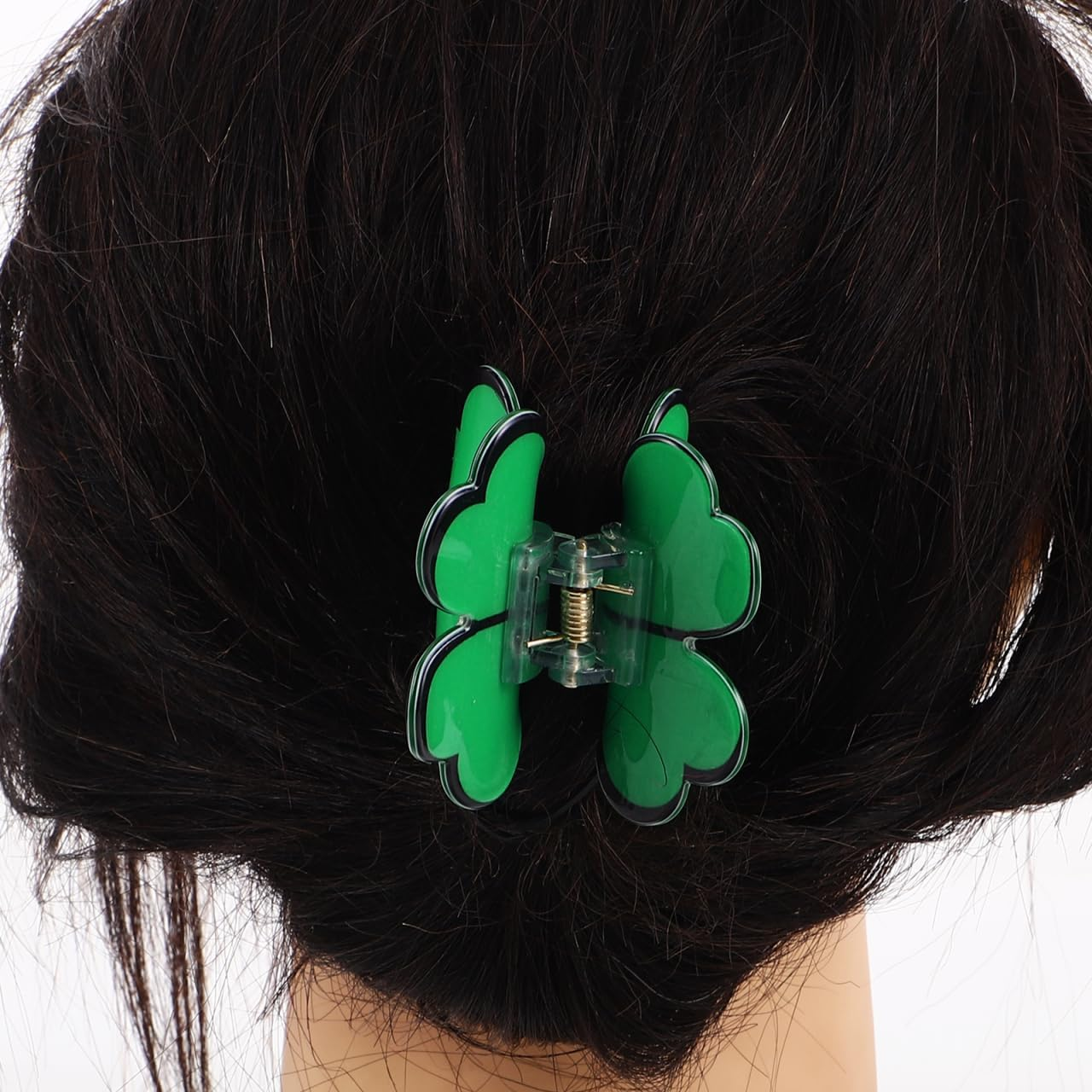 Holibanna Shamrock Hair Clip for Patrick'S Day Unique Design Secure Hold Durable Material Versatile Irish Party Hair Accessories for Women and Girls image number 3
