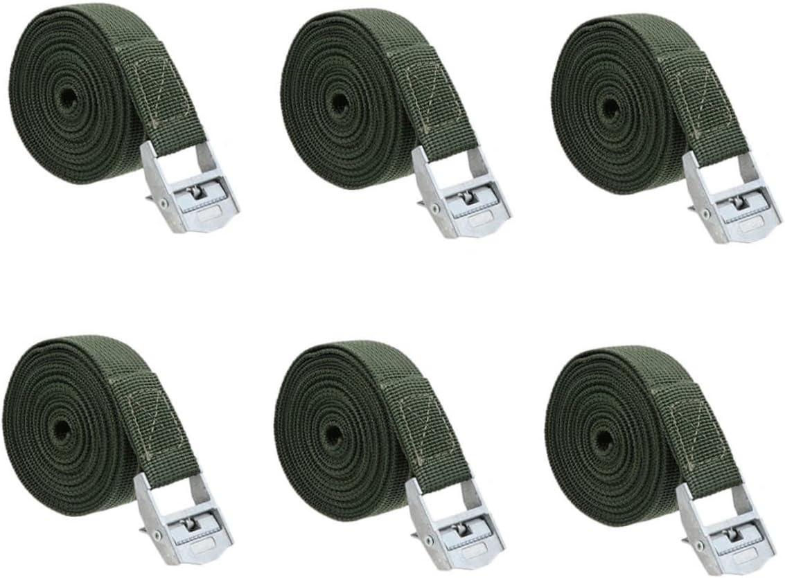 BESTYASH 6Pcs Environmental-Friendly Luggage Fixed Belt Car Luggage Binding Belt Cargo Fixing Strap image number 1