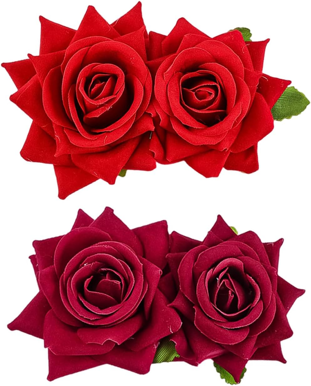 2 Pieces Rose Hair Pin, Headpiece Flower Style, Hairstyle Decorations, Fresh and Sweet Hairpin. image number 4