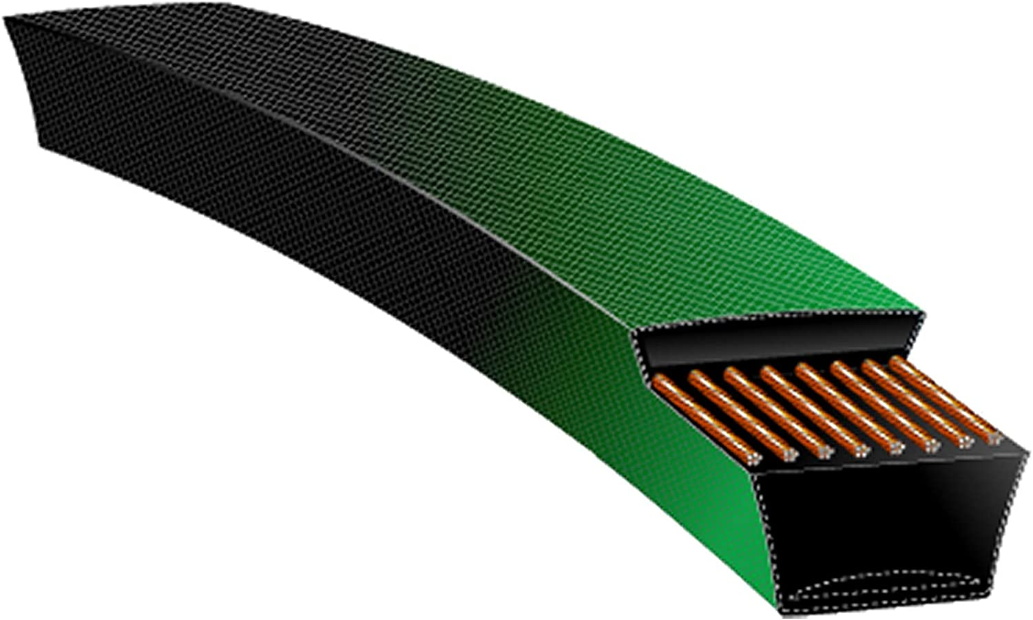 Gates 6933 Powerated V-Belt, 5L Section, 21/32" Width, 3/8" Height, 33.0" Belt outside Circumference image number 2