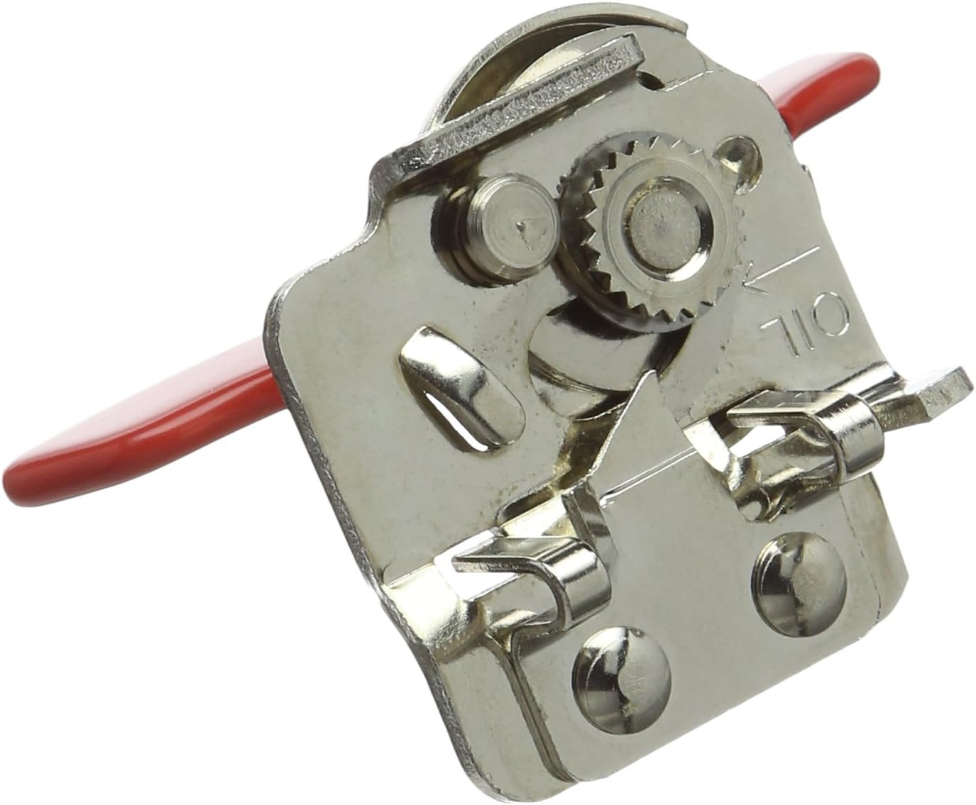 Nogent Super Kim Safety Can Opener, Made in France, Leaves No Sharp Edges, Red image number 3