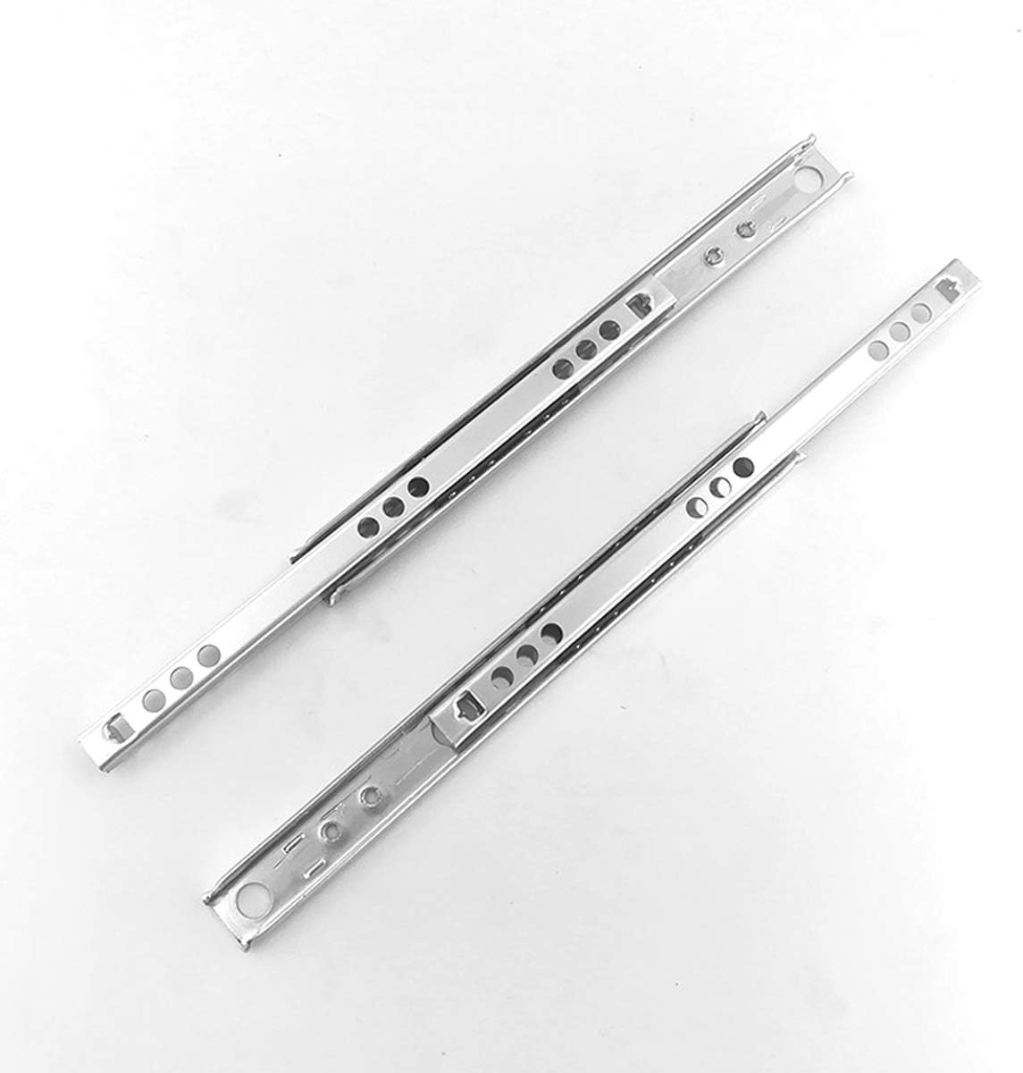 2Pcs Drawer Slides, 6 Sizes Ball Bearing Steel Drawer Runner for Files, Desk Pedestals and General Storage Drawers image number 3