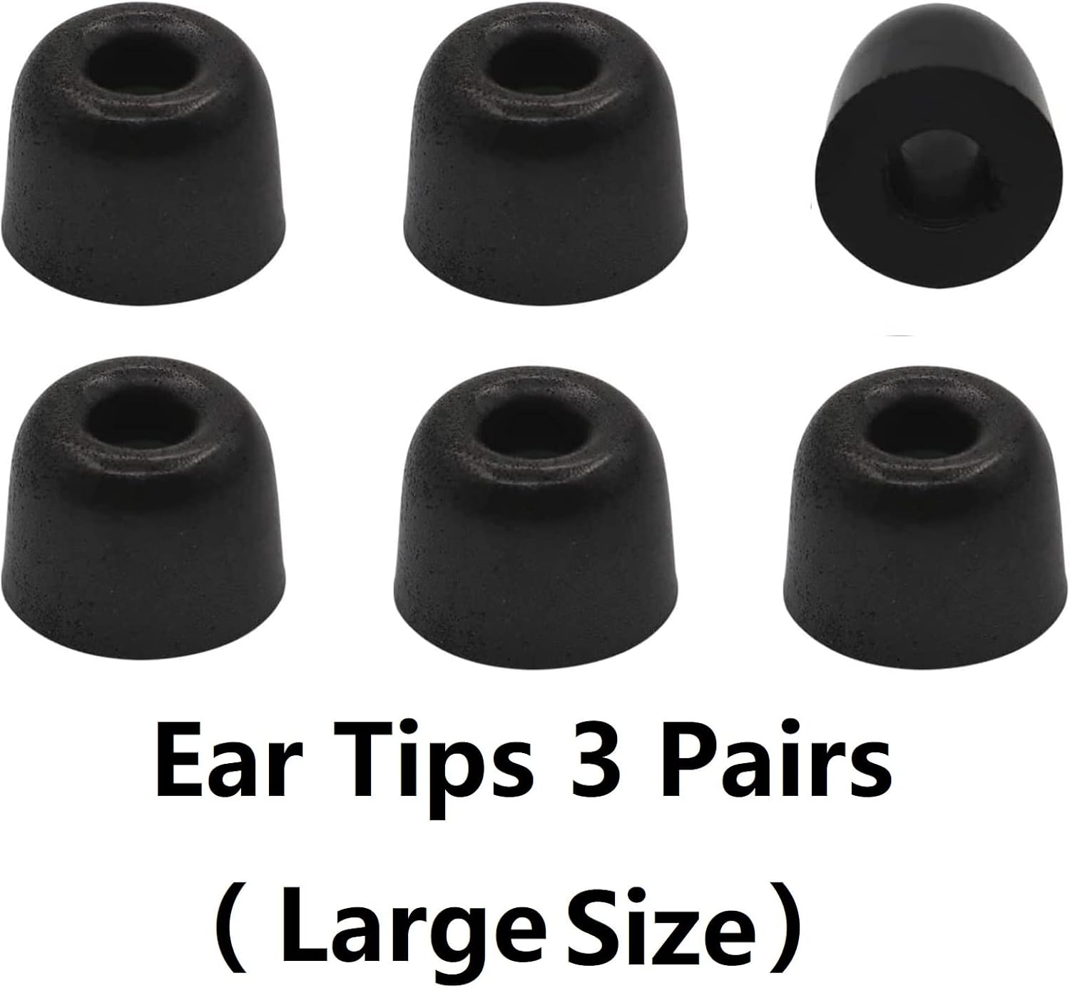 JNSA Replacement for Sony WF-1000XM4 1000XM3 Memory Foam Ear Tips Noise Canceling Foam Eartips Ear Plug Ear Tip L Size 3 Pairs, [Fit in Case], Black,Large Size (Foam4Xm4B3Pl) image number 5